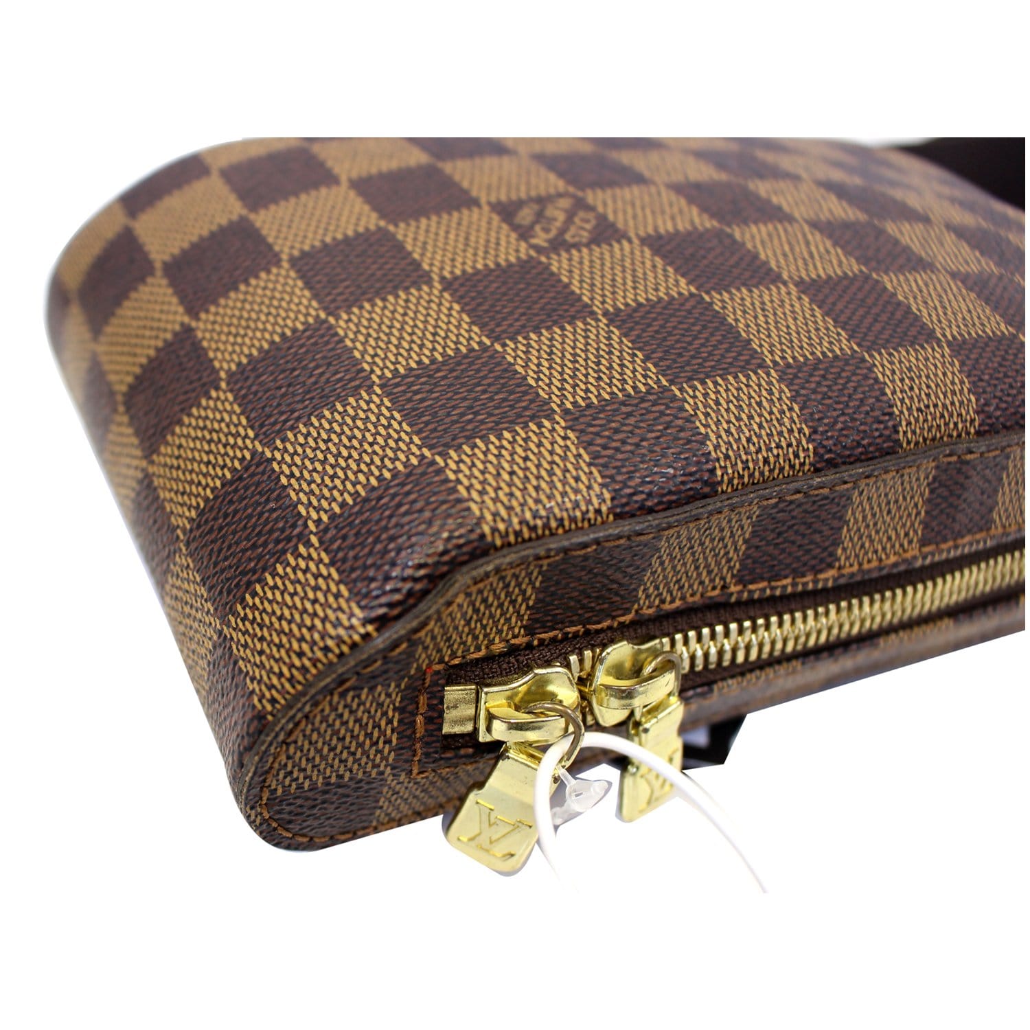 LOUIS VUITTON Damier Ebene Geronimos Brown Hip Bag