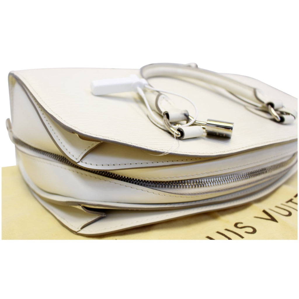 LOUIS VUITTON Pont Neuf PM Epi Leather Satchel Bag Ivory
