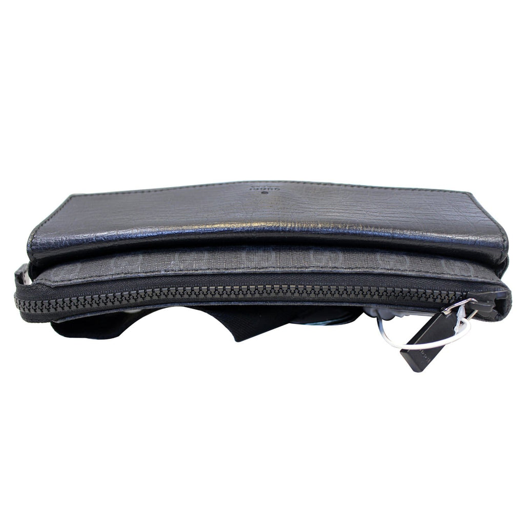 GUCCI Gucci Supreme Monogram Waist Bum Bag Black 161833