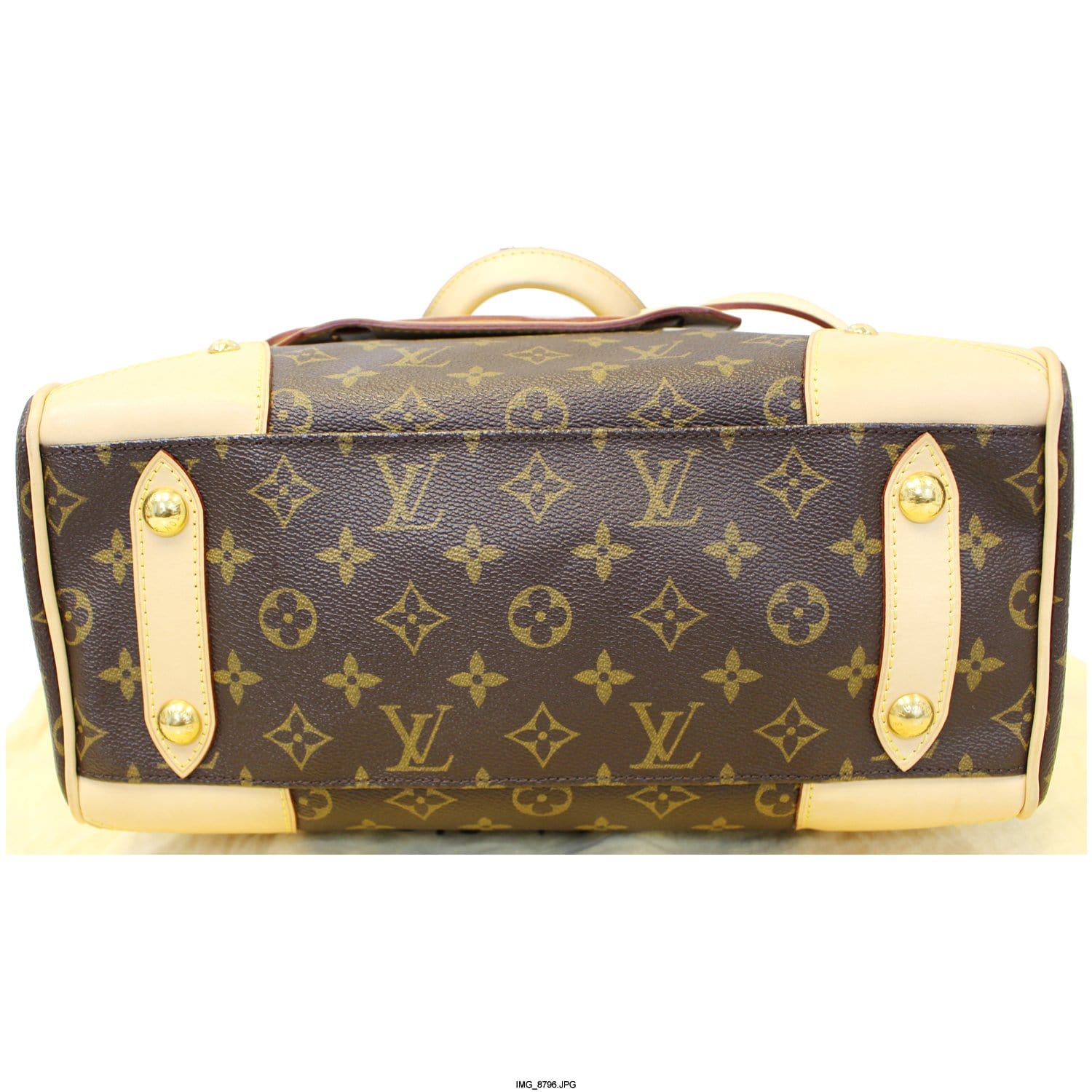 LOUIS VUITTON Retiro PM Monogram Canvas Shoulder Bag Brown