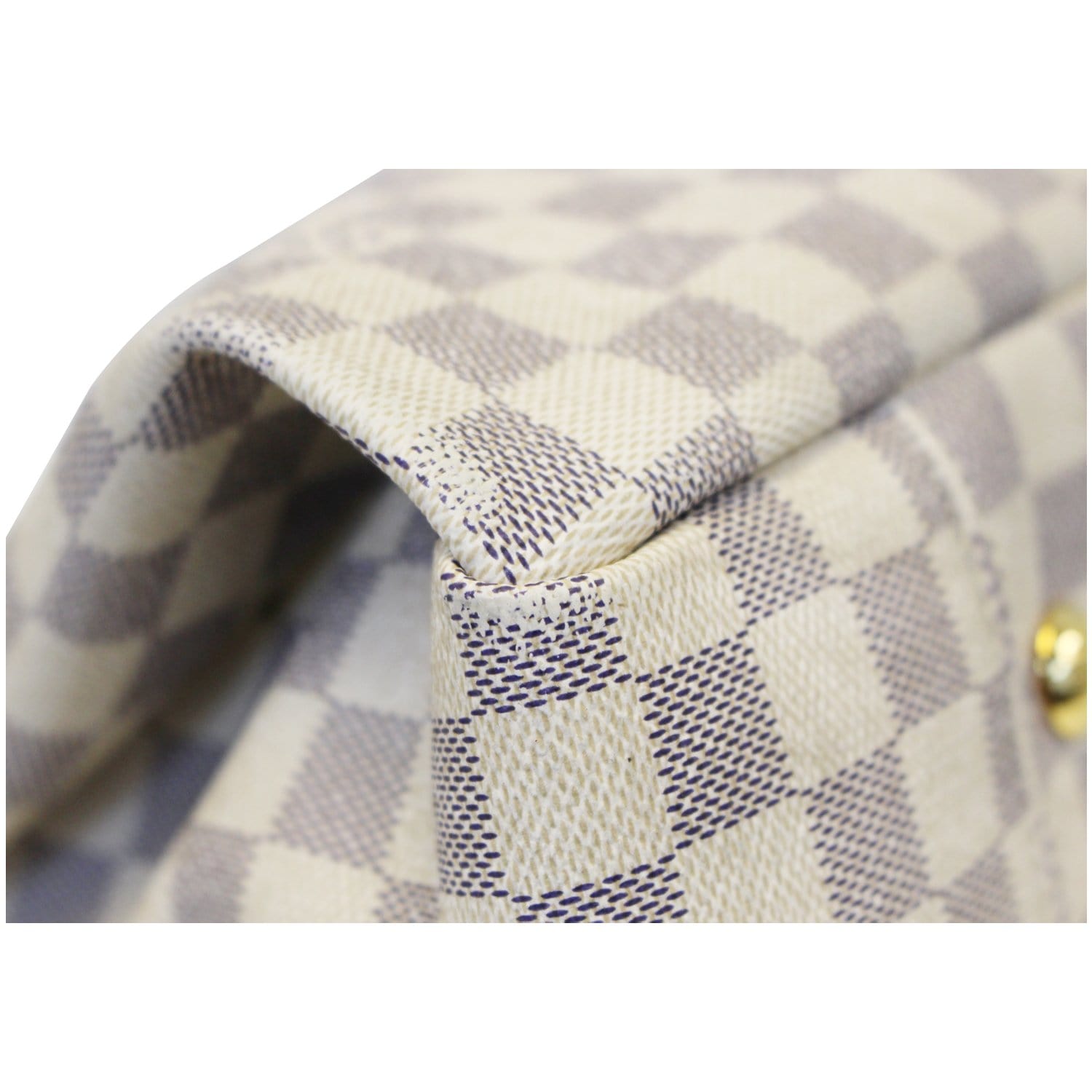 LOUIS VUITTON Artsy MM Damier Azur White Shoulder Bag