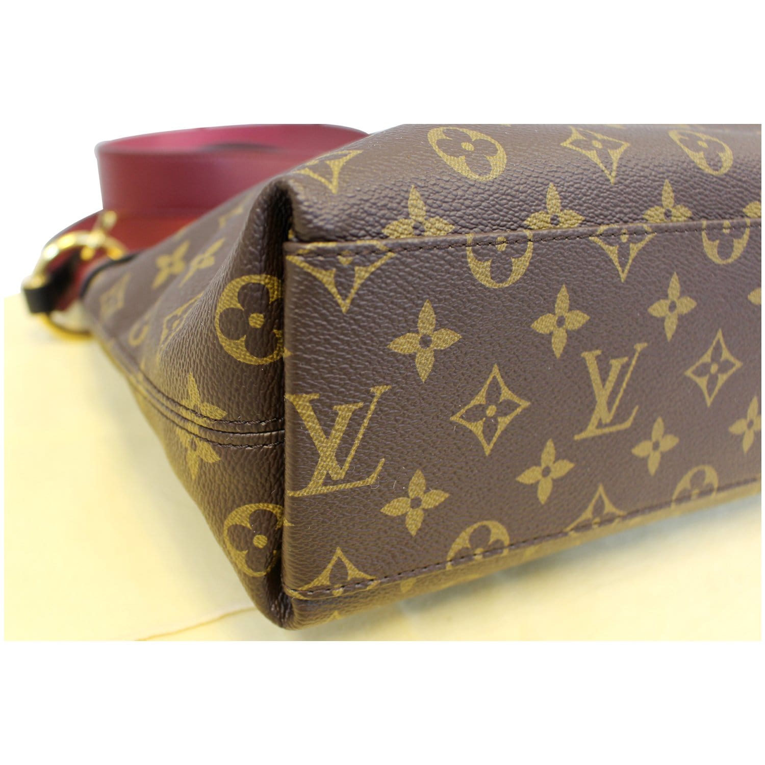 LOUIS VUITTON Tuileries Besace Monogram Canvas Shoulder Bag Rose Bruyere