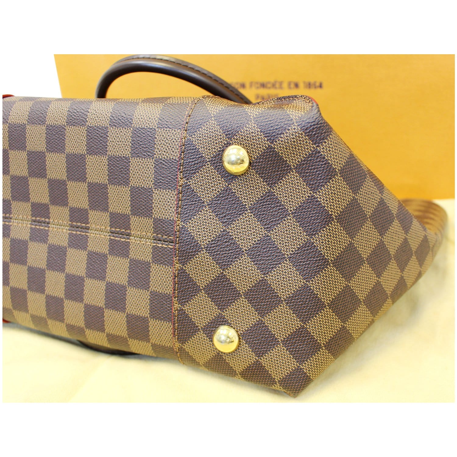 LOUIS VUITTON Caissa MM Damier Ebene Tote Bag - 25% OFF