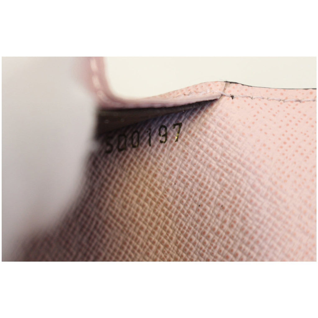 LOUIS VUITTON Emilie Monogram Canvas Wallet Rose Ballerine