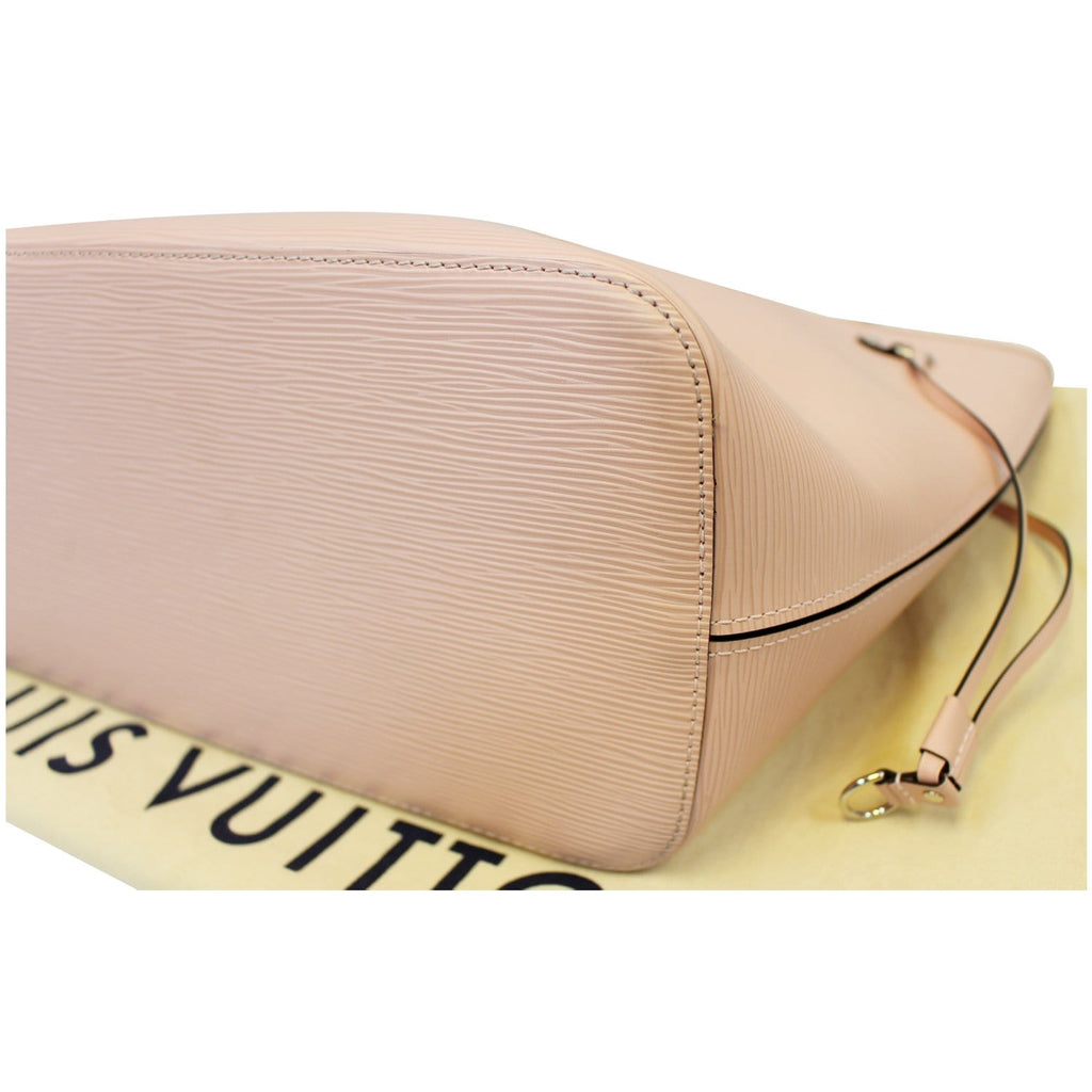 LOUIS VUITTON Neverfull MM Epi Leather Tote Shoulder Bag Pink