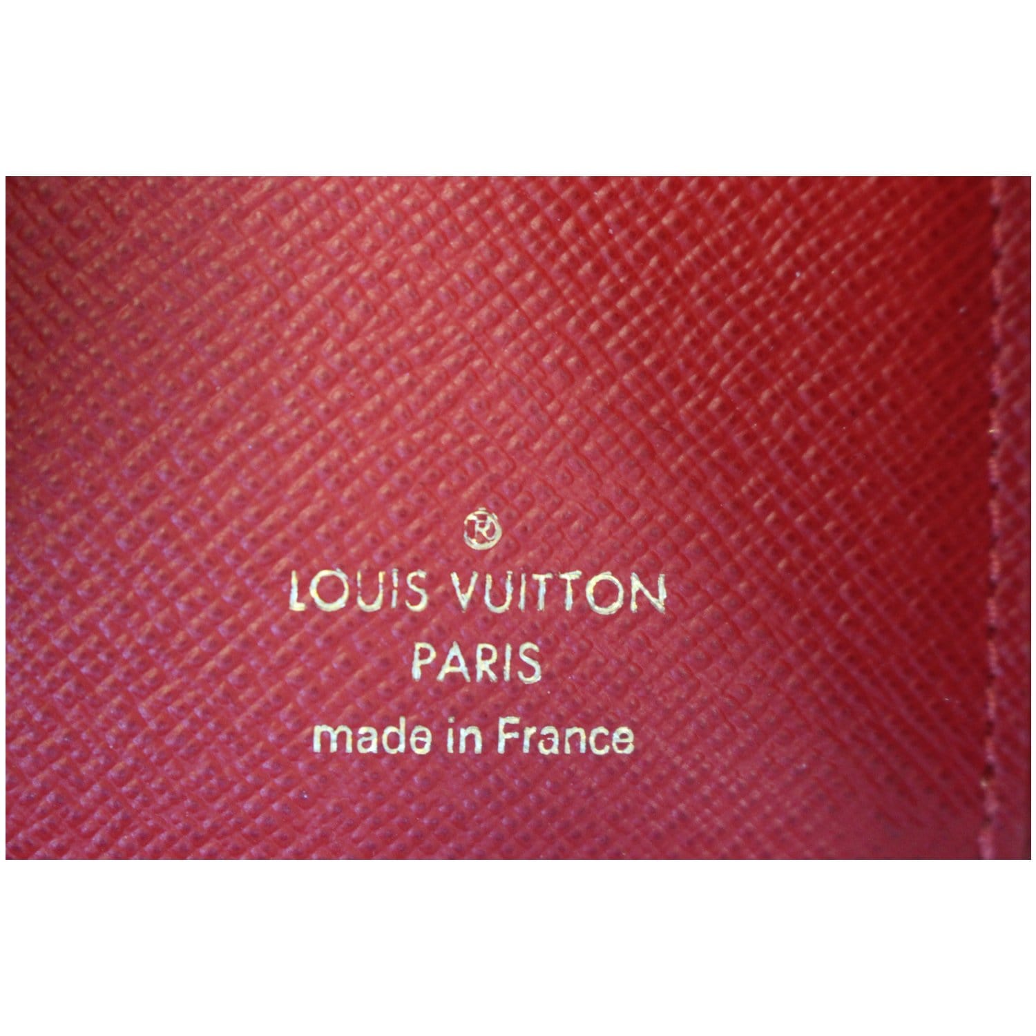 LOUIS VUITTON Victorine Damier Ebene Wallet Red