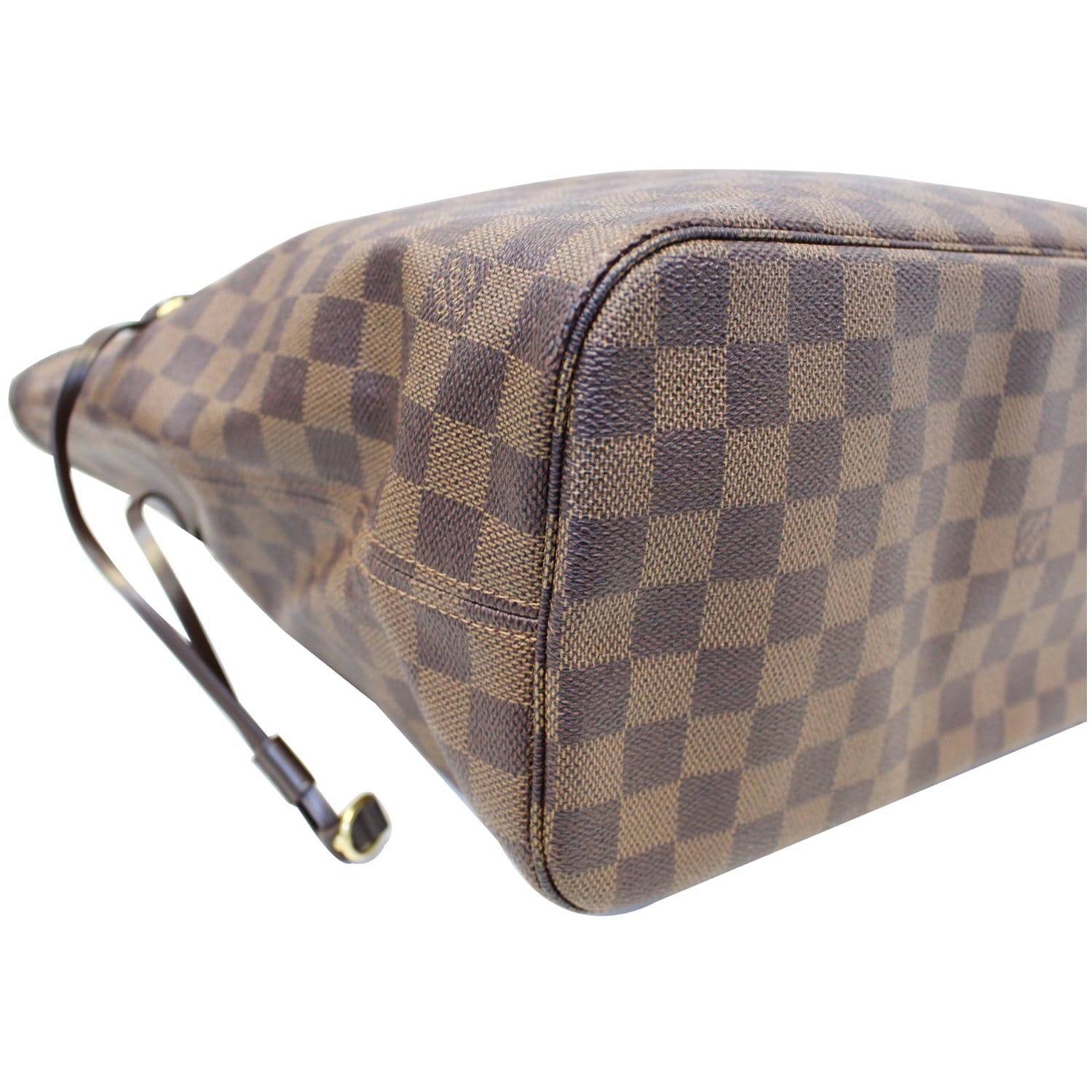 LOUIS VUITTON Neverfull MM Damier Ebene Tote Shoulder Bag