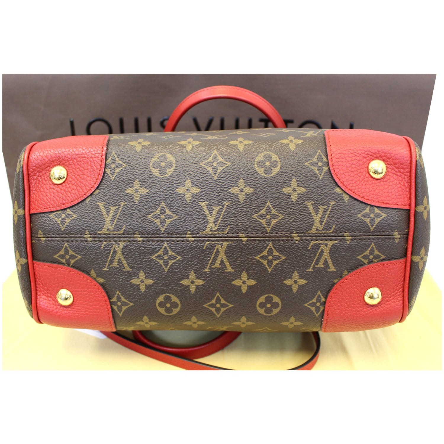 LOUIS VUITTON Estrela NM Monogram Canvas Shoulder Bag Cherry