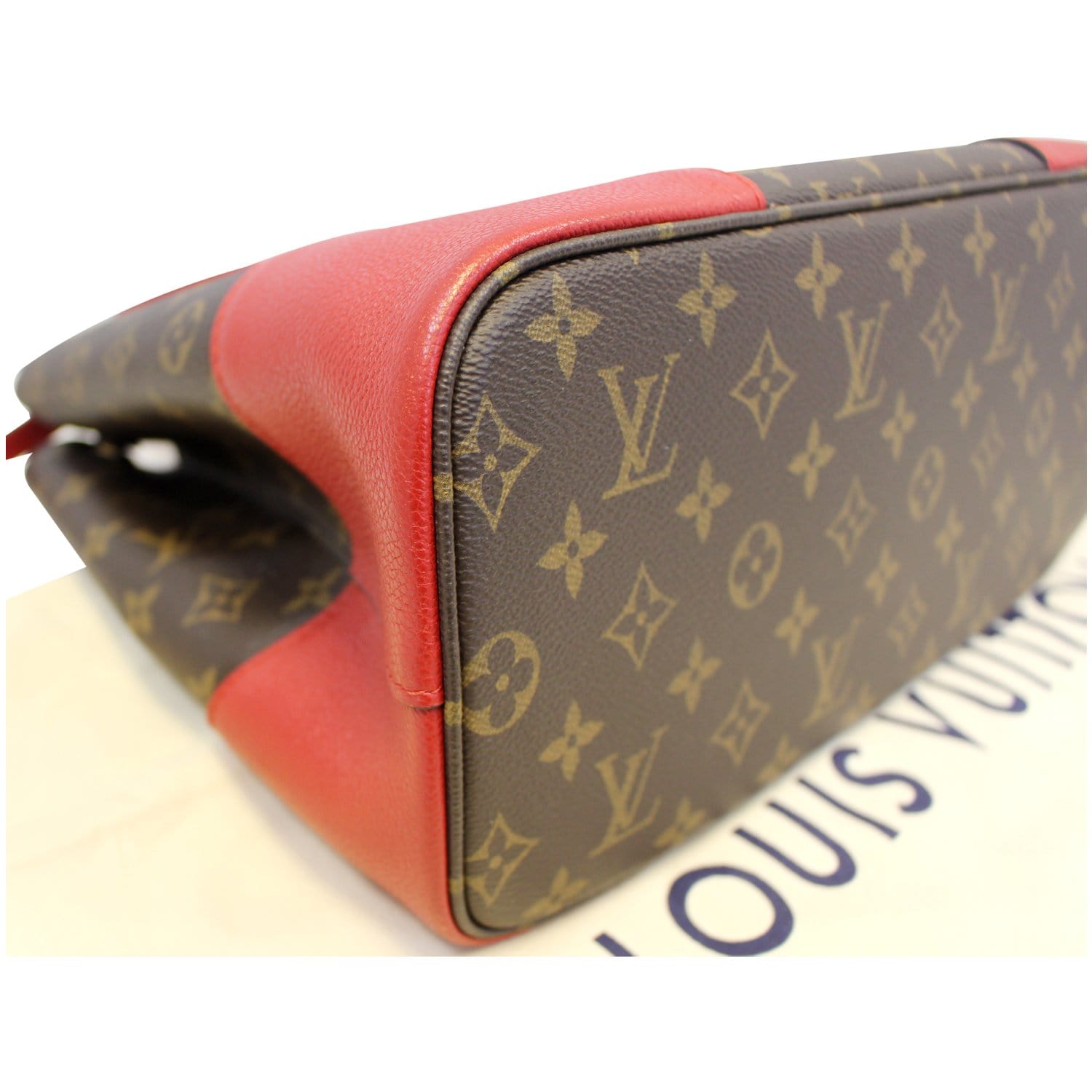LOUIS VUITTON Flandrin Monogram Canvas Tote Shoulder Bag Cherry - 15% OFF