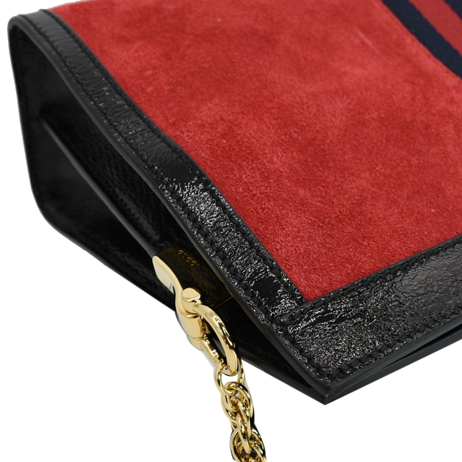 GUCCI Ophidia Gucci Medium Web Suede Leather Shoulder Bag Red 503876  - Hot Deals
