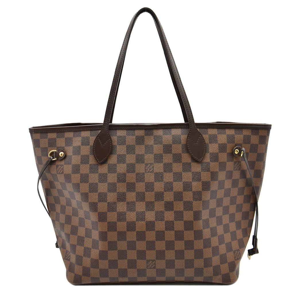 LOUIS VUITTON  Neverfull MM Damier Ebene Tote Bag Brown