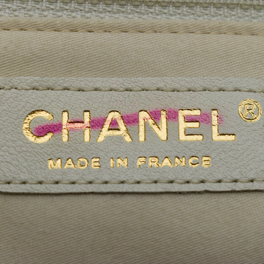 Chanel Tweed Girl Large Leather Shoulder Bag Multicolor