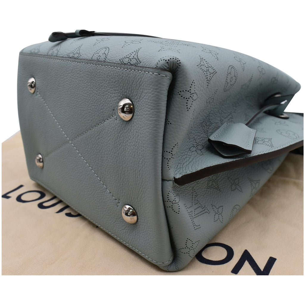 LOUIS VUITTON Muria Mahina Perforated Leather Crossbody Bag Vert