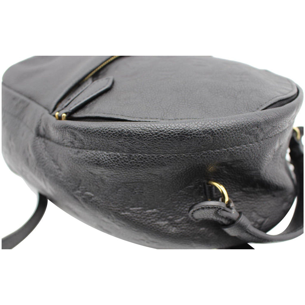 LOUIS VUITTON Sorbonne Monogram Empreinte Leather Backpack Black