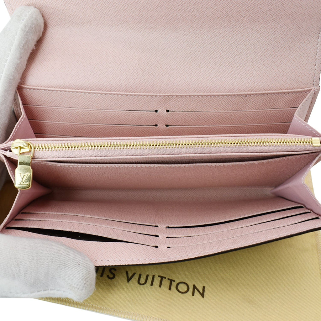 LOUIS VUITTON Sarah Monogram Canvas Wallet Brown