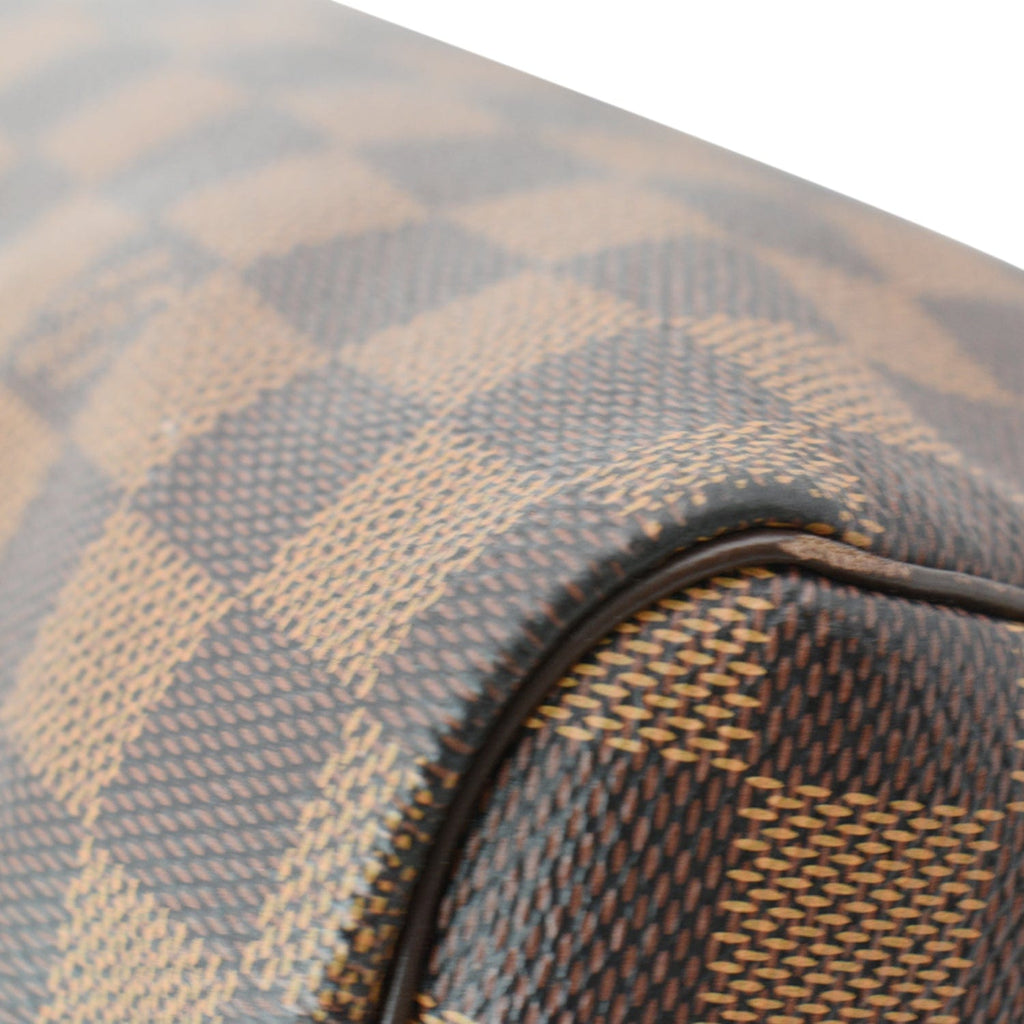 LOUIS VUITTON Speedy 30 Damier Ebene Satchel Bag Brown - Hot Deals