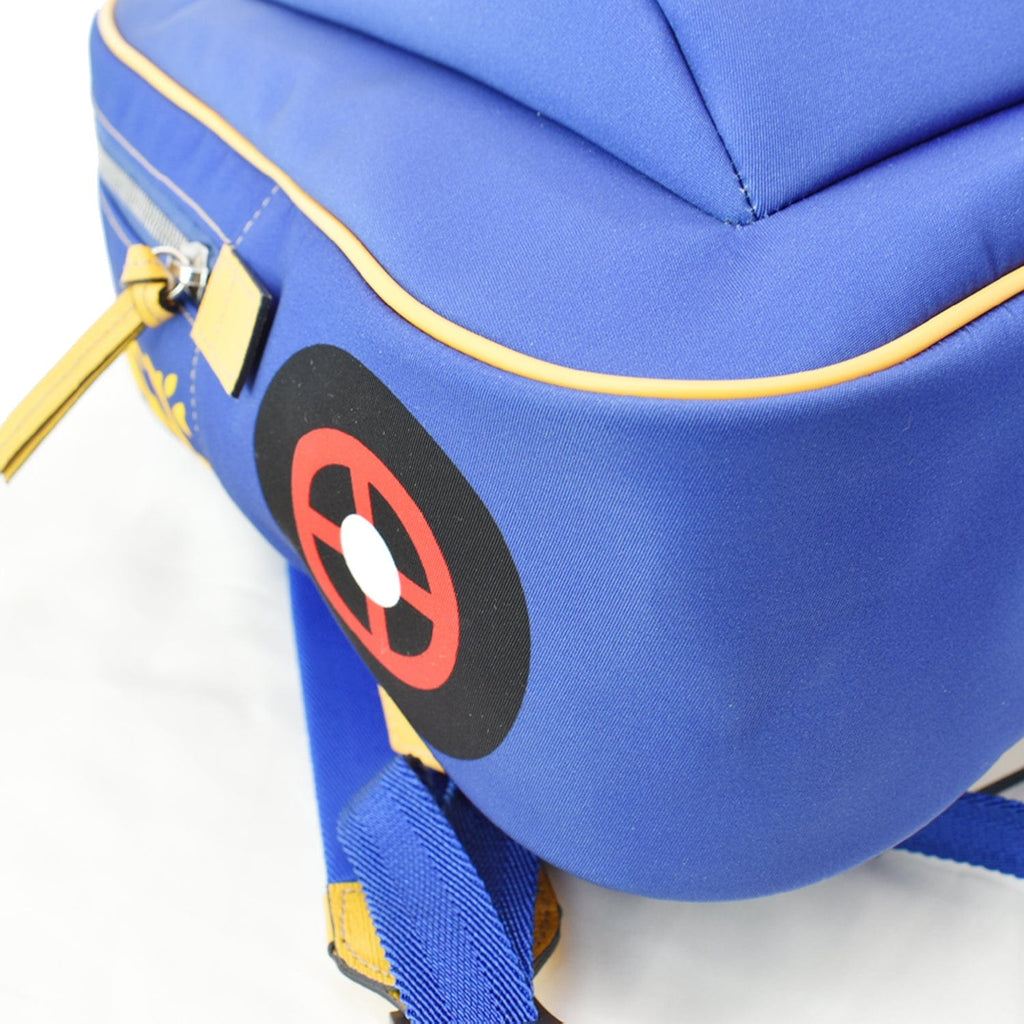 GUCCI Children's Car Nylon Canvas Backpack Bag Blue 580435 - Hot Deals