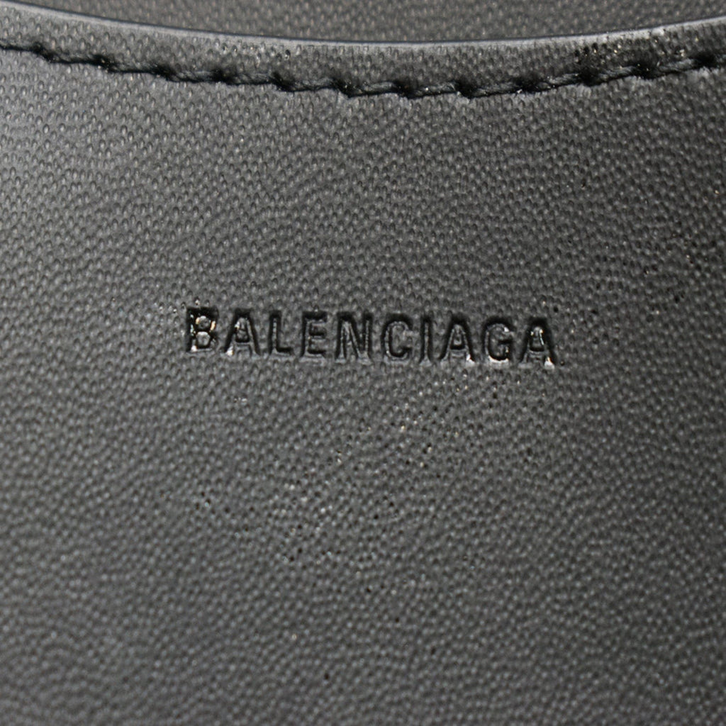 BALENCIAGA Neo Classic Patchwork Leather Top Handle Shoulder Bag Balck