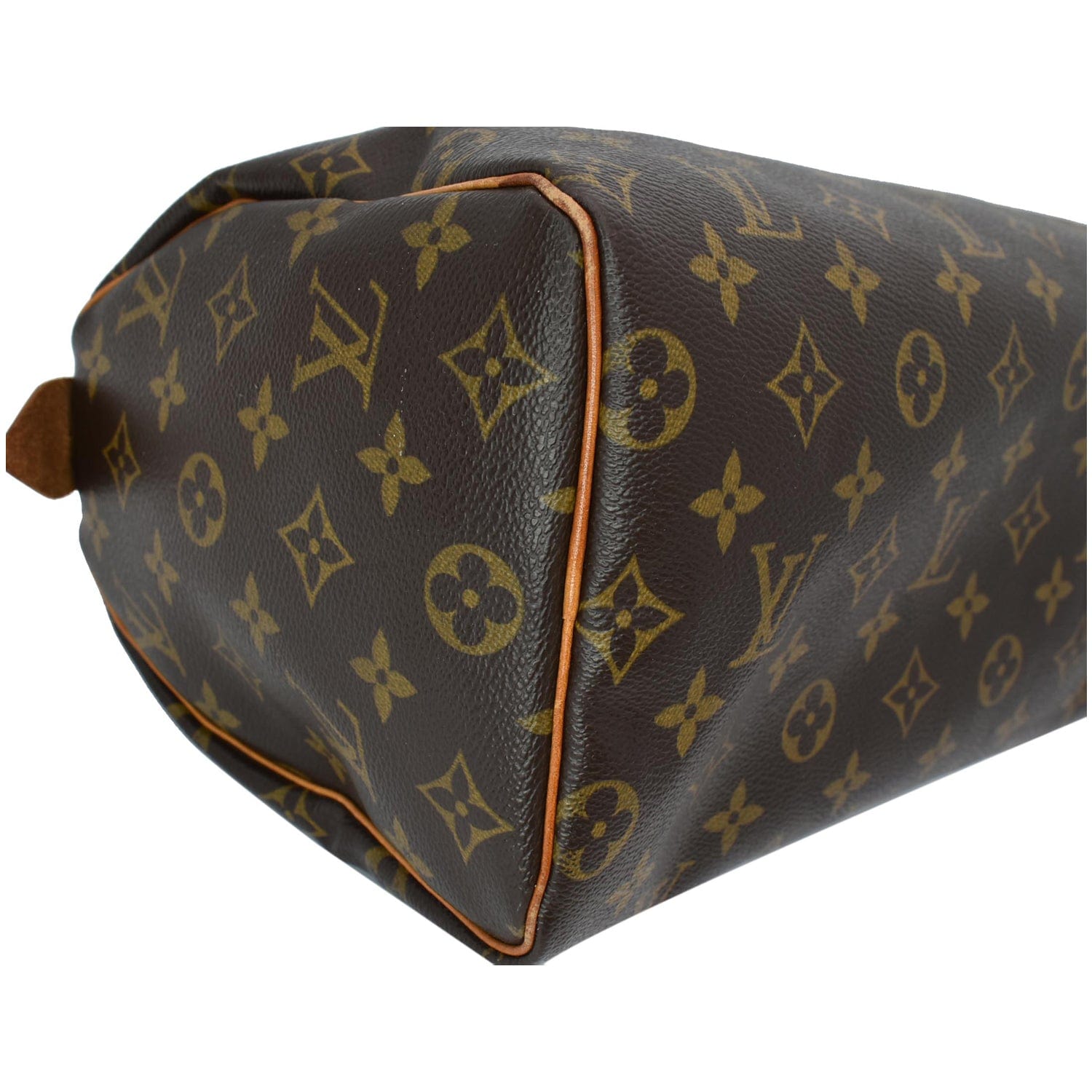 LOUIS VUITTON Speedy 25 Monogram Canvas Satchel Bag Brown - 10% OFF