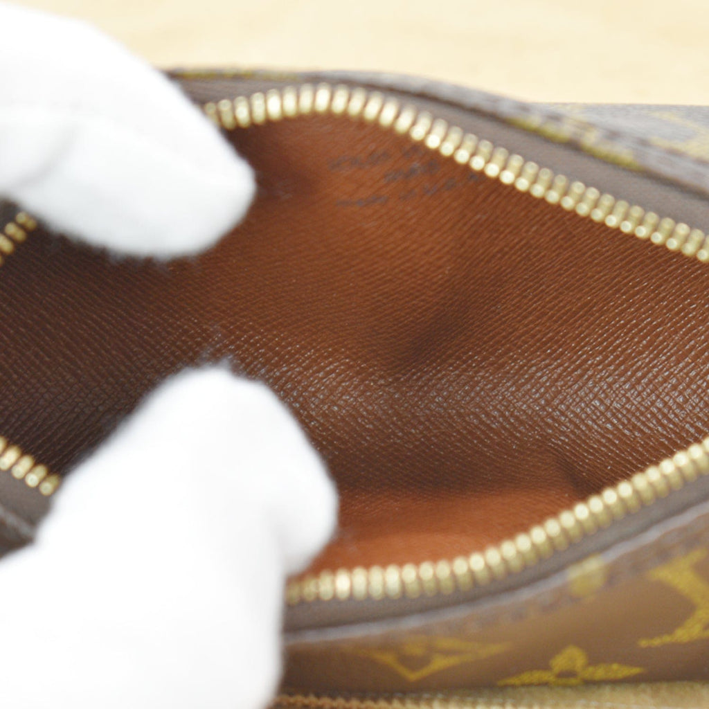 LOUIS VUITTON Papillon 30 Monogram Canvas Satchel Bag Brown