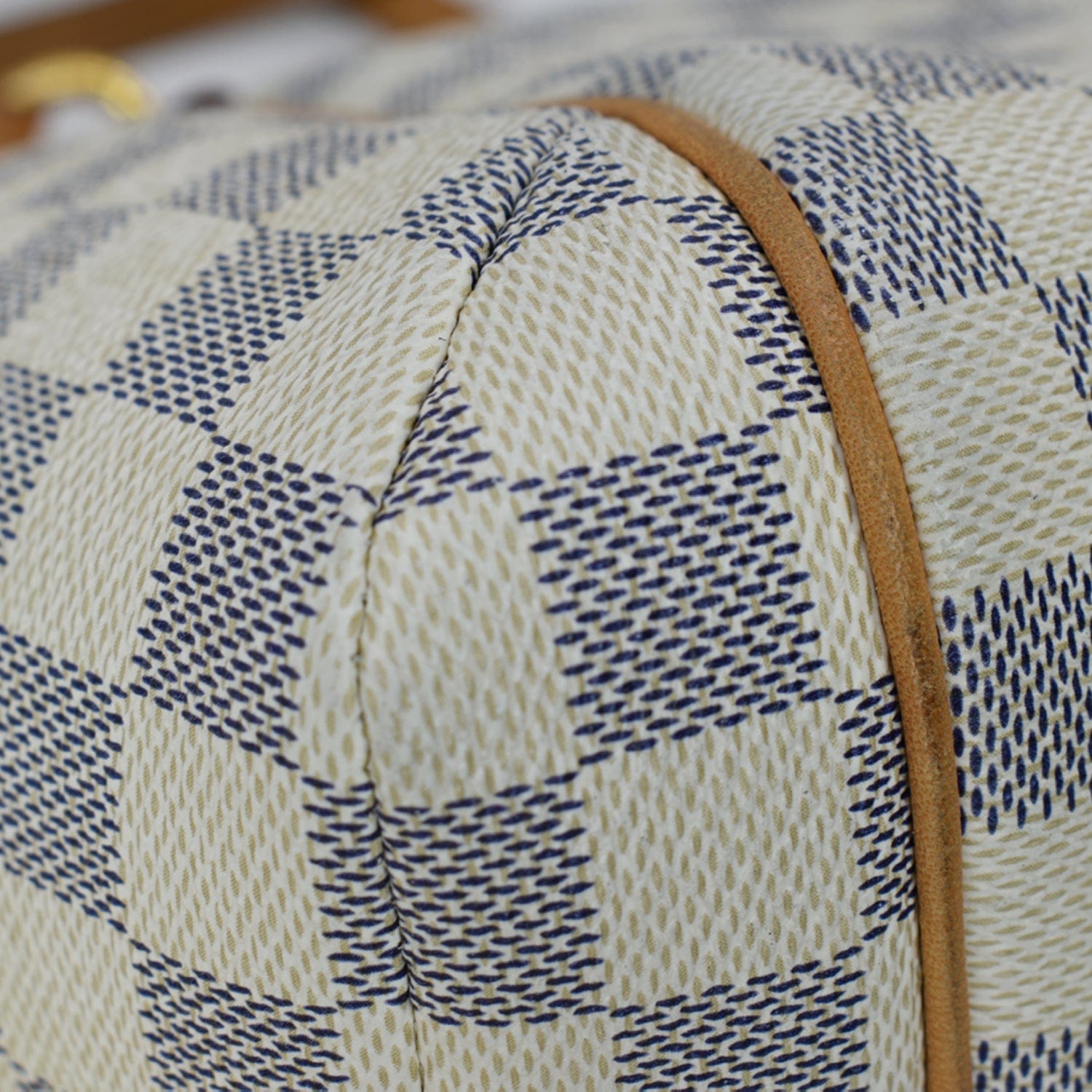 LOUIS VUITTON Totally PM Damier Azur Shoulder Bag White