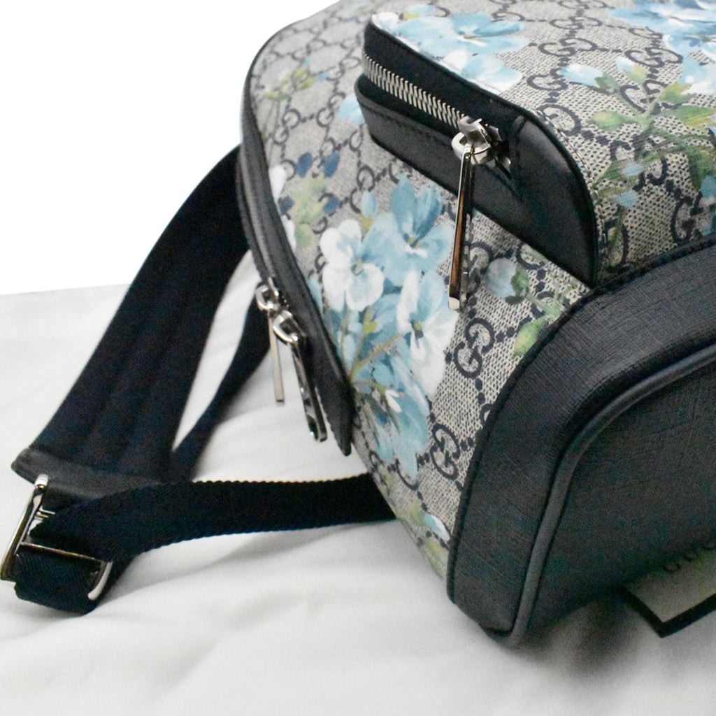 GUCCI Blooms Gucci Supreme Monogram Backpack Blue 546327