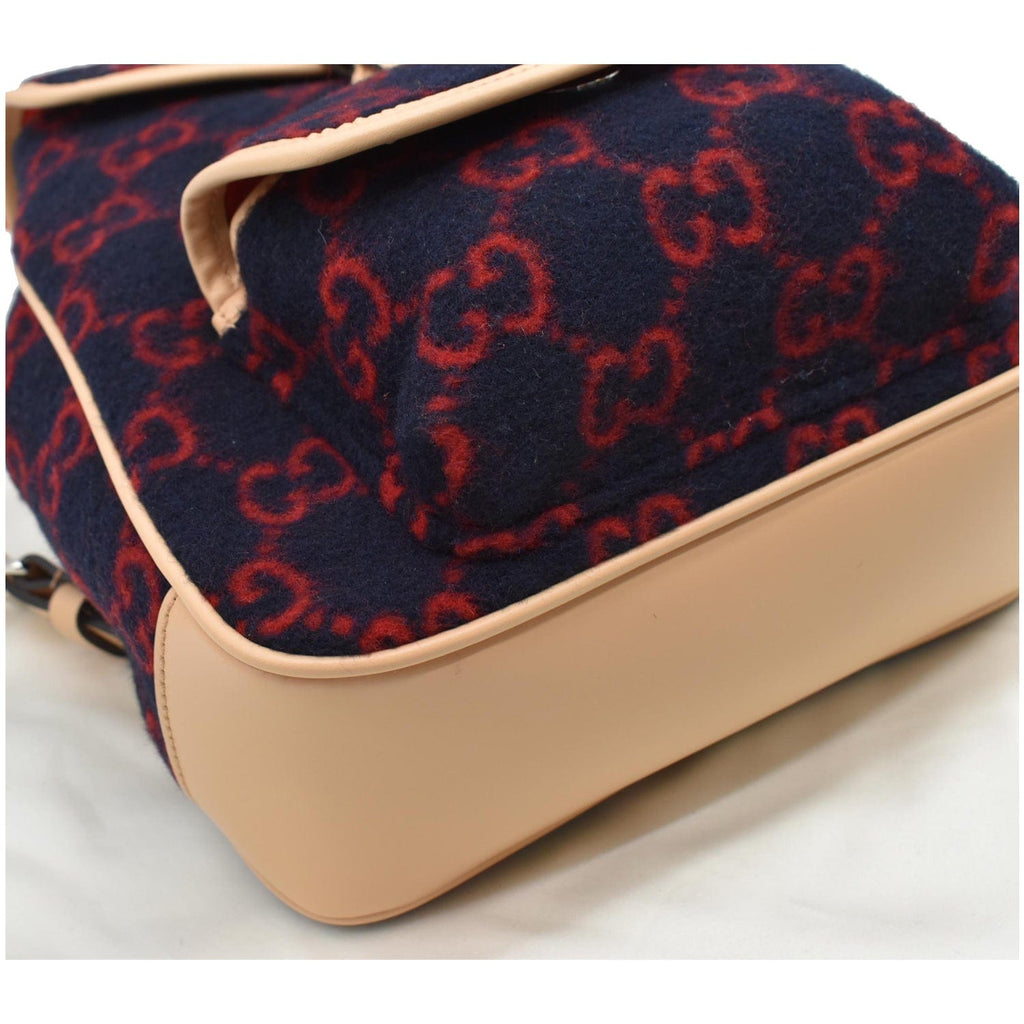 GUCCI Children's Gucci Supreme Wool Backpack Red 406398