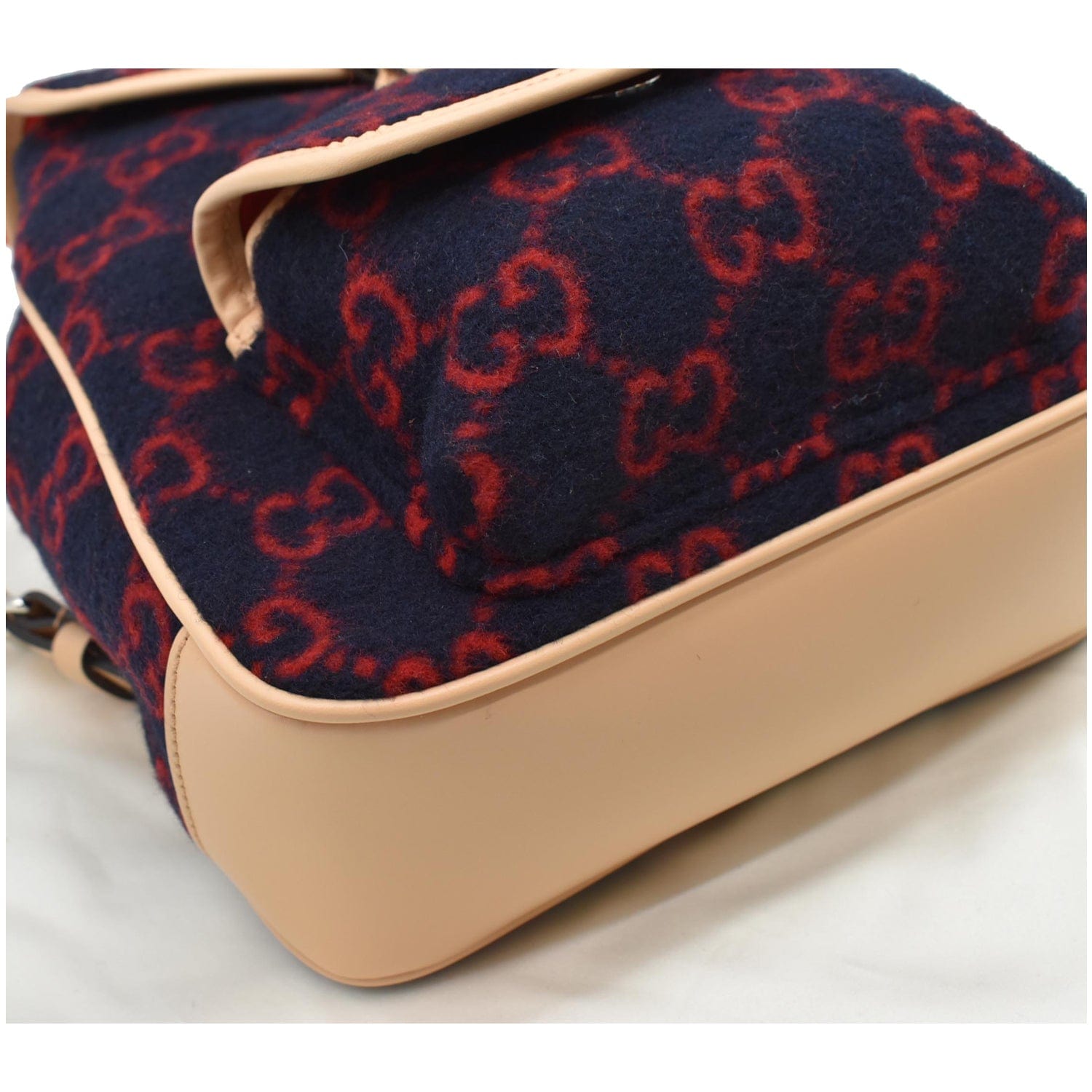 GUCCI Children's Gucci Supreme Wool Backpack Red 406398