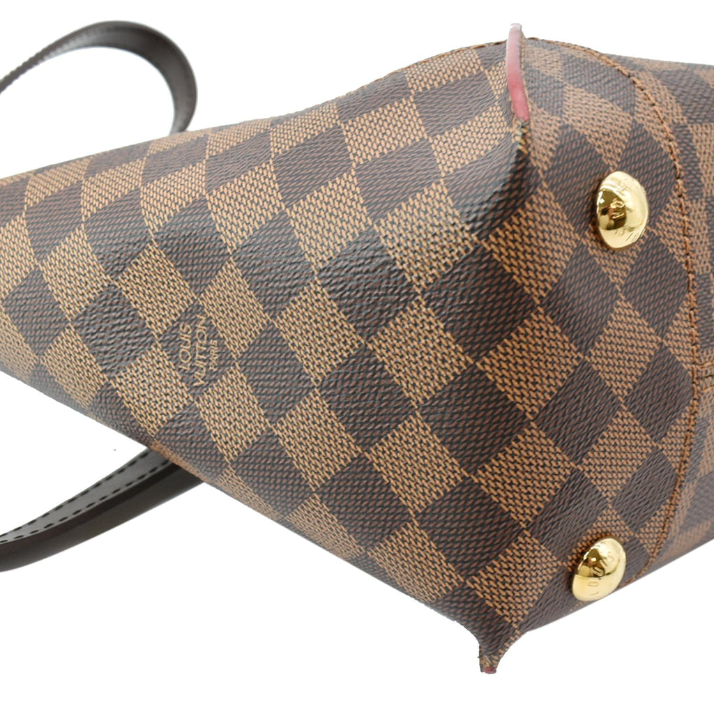 LOUIS VUITTON Caissa PM Damier Ebene Tote Shoulder Bag Brown