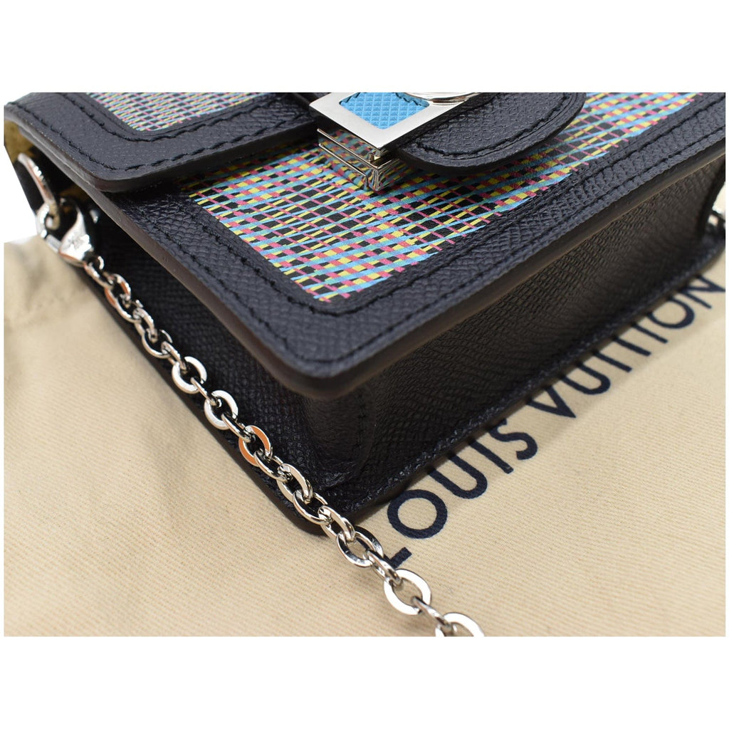 LOUIS VUITTON Dauphine BB Monogram LV Pop Crossbody Bag Blue