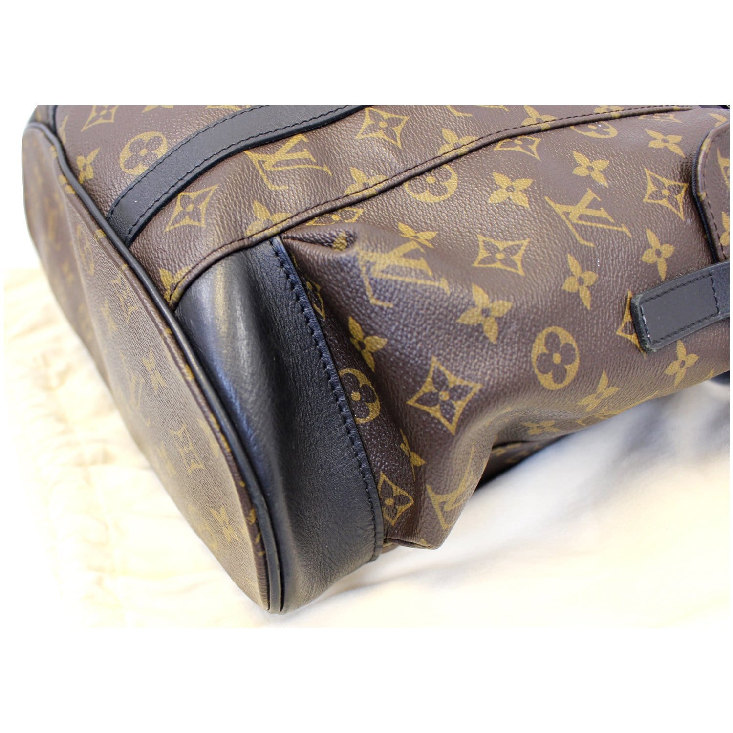 LOUIS VUITTON Christopher PM Monogram Macassar Canvas Backpack Bag