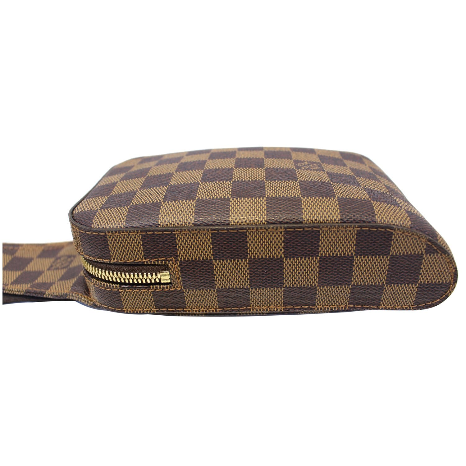 LOUIS VUITTON Damier Ebene Geronimos Brown Hip Bag