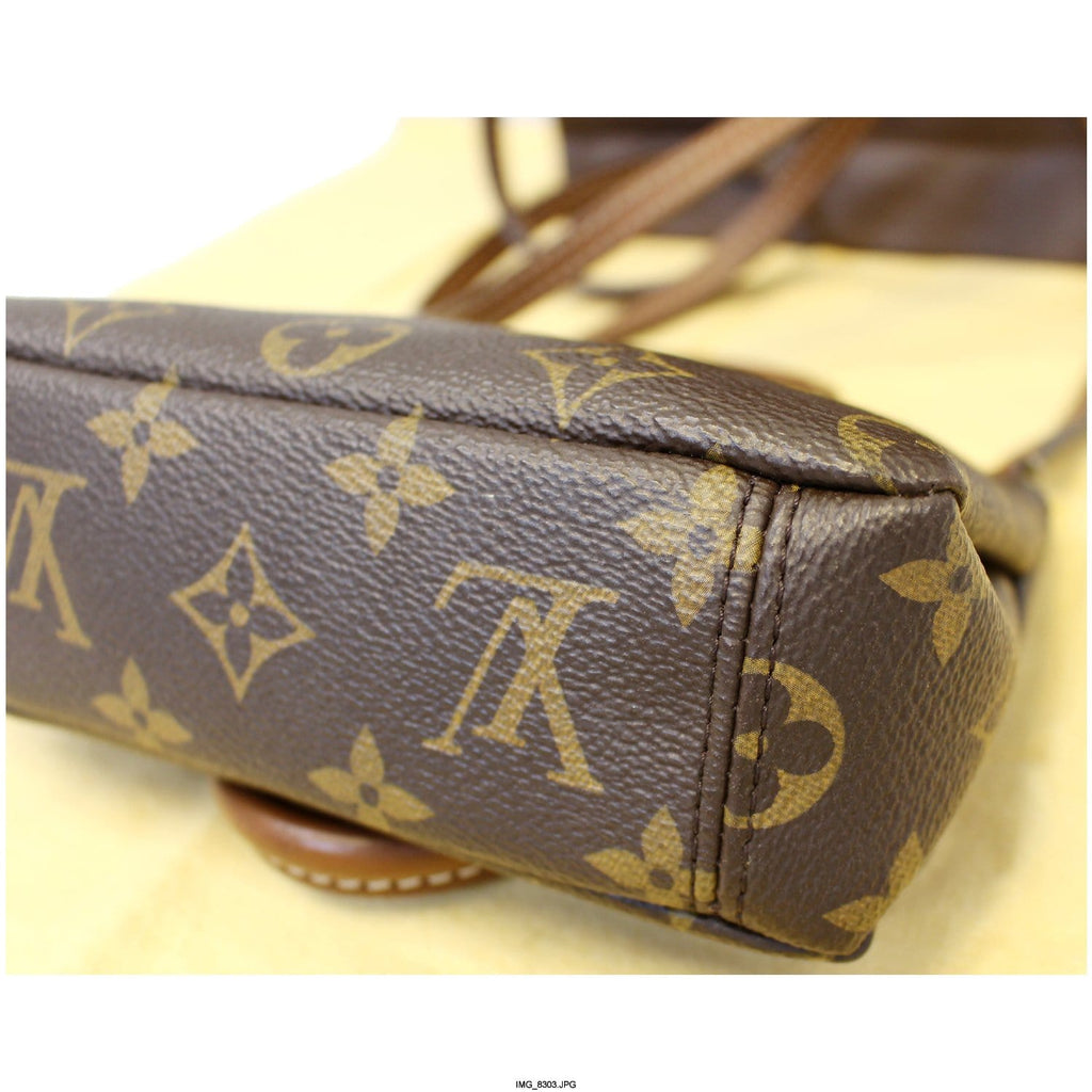 LOUIS VUITTON Nano Pallas Monogram Canvas Shoulder Crossbody Bag