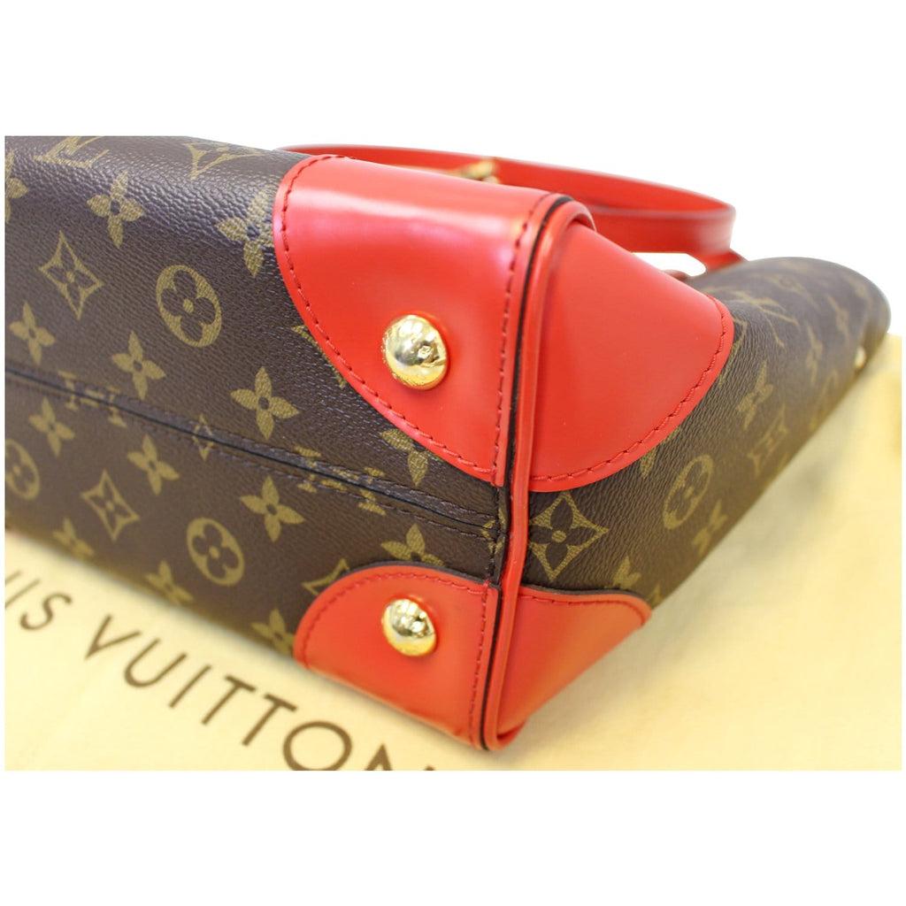 LOUIS VUITTON Phenix Monogram Canvas Shoulder Handbag Coquelicot