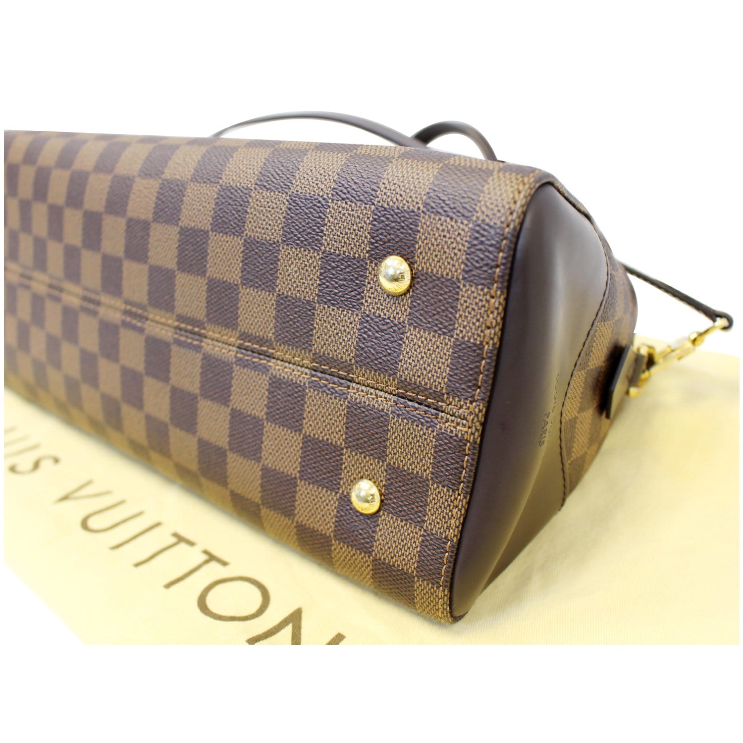 LOUIS VUITTON Kensington Bowling Damier Ebene Shoulder Handbag
