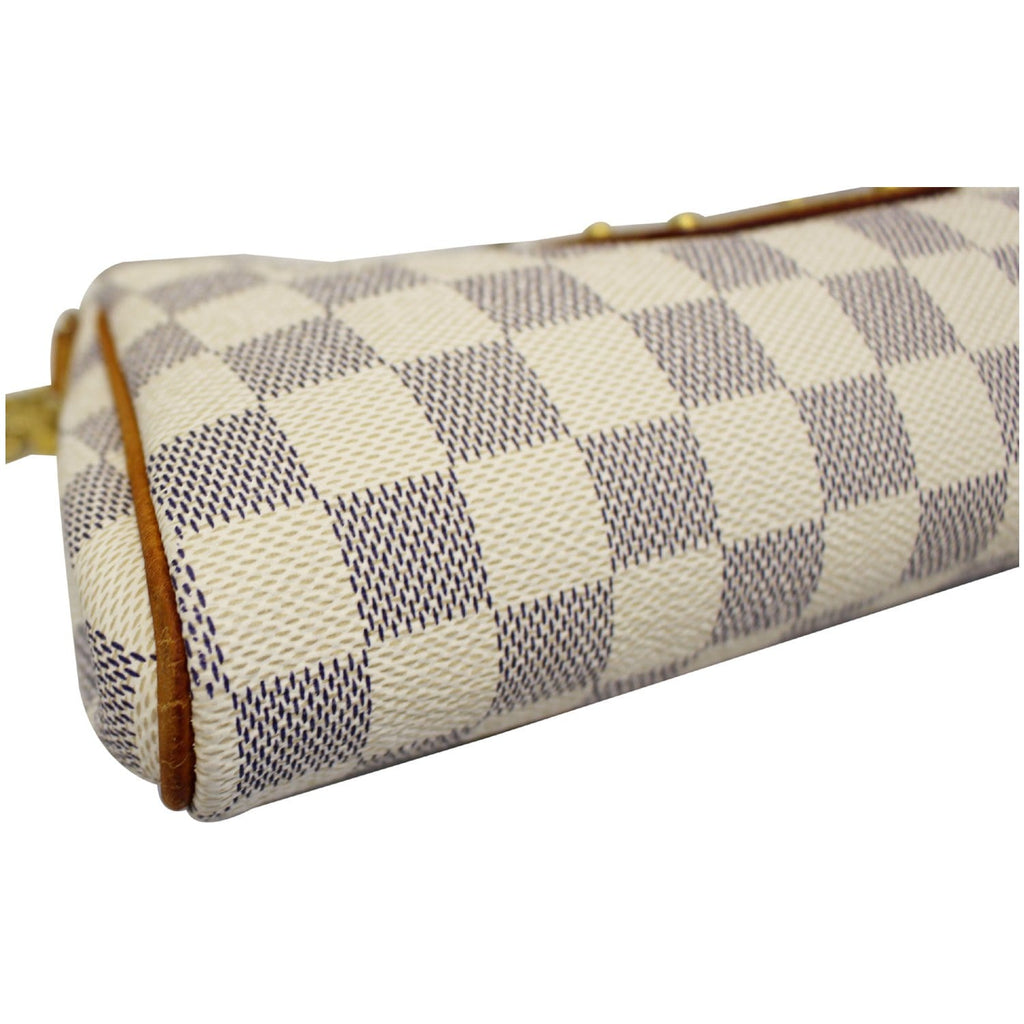 LOUIS VUITTON Damier Azur Eva Clutch Crossbody Bag