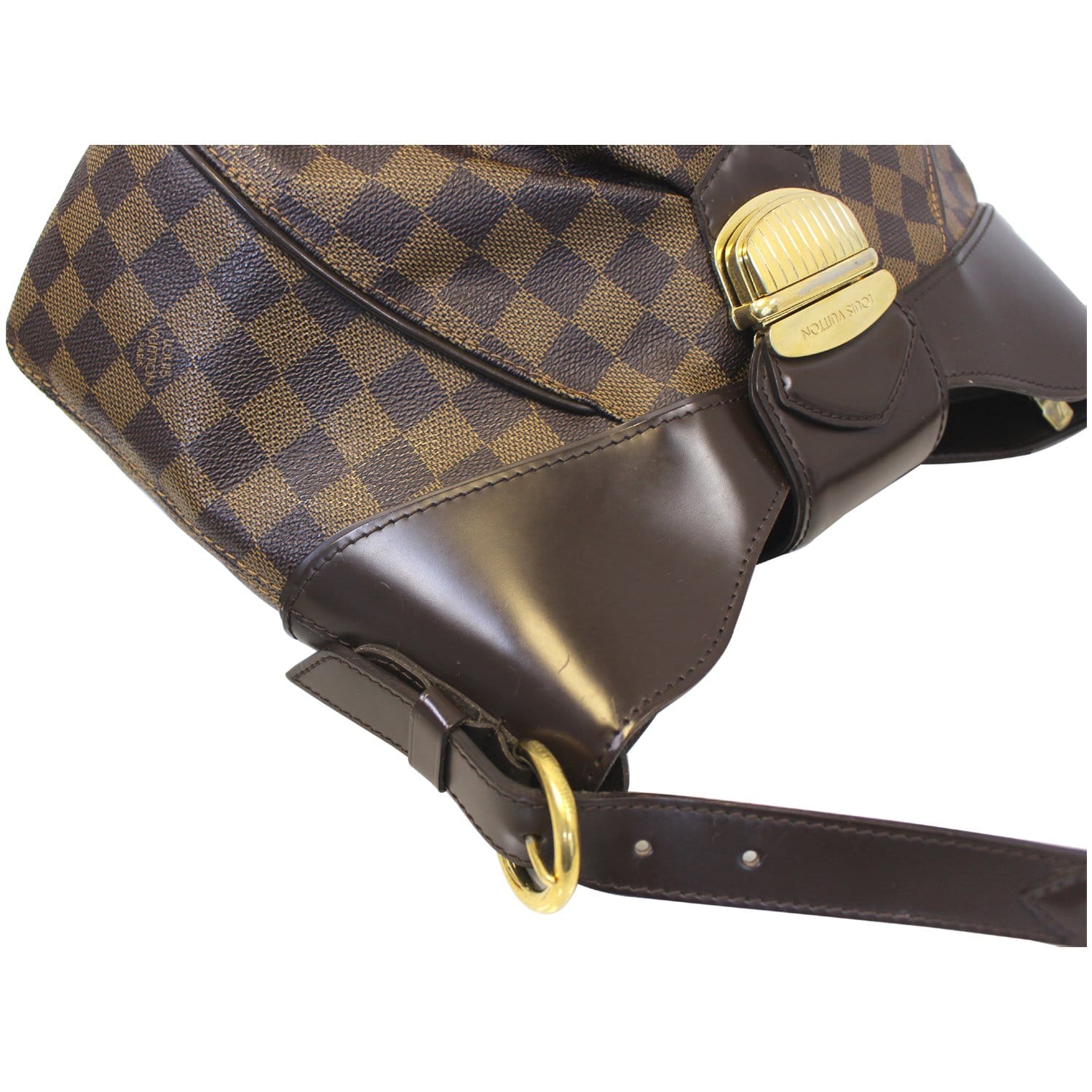 LOUIS VUITTON Sistina PM Damier Ebene Shoulder Handbag