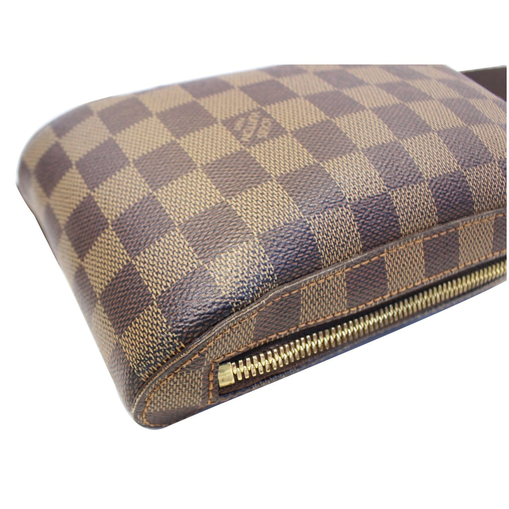 LOUIS VUITTON Damier Ebene Geronimos Brown Hip Bag