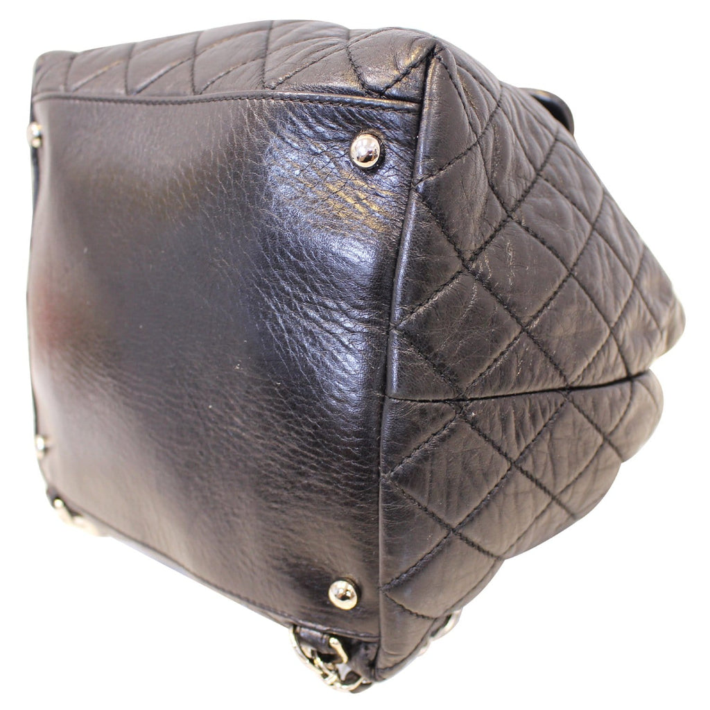 Chanel Beijing 2 in 1 Black Quilted Leather Backpack Bag