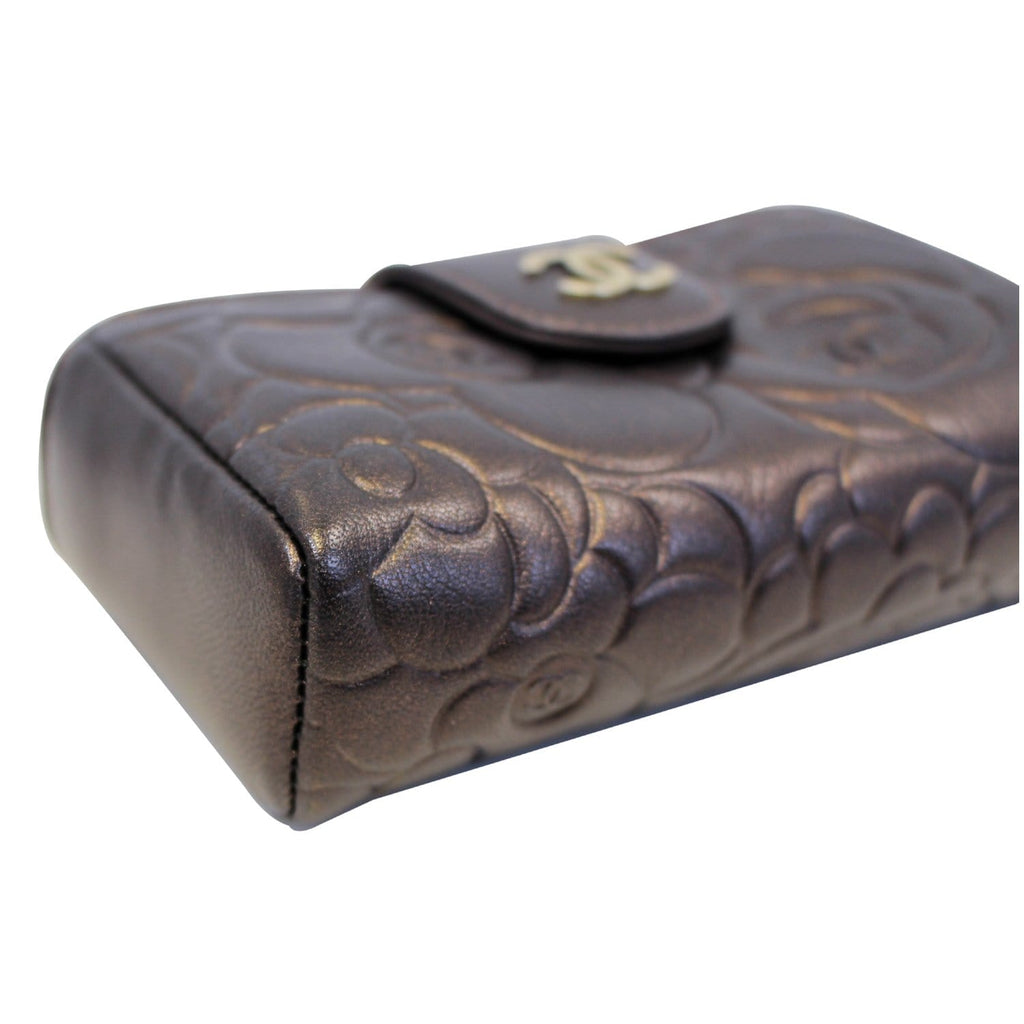 Chanel Caviar Leather Quilted O-Mini Phone Holder Clutch