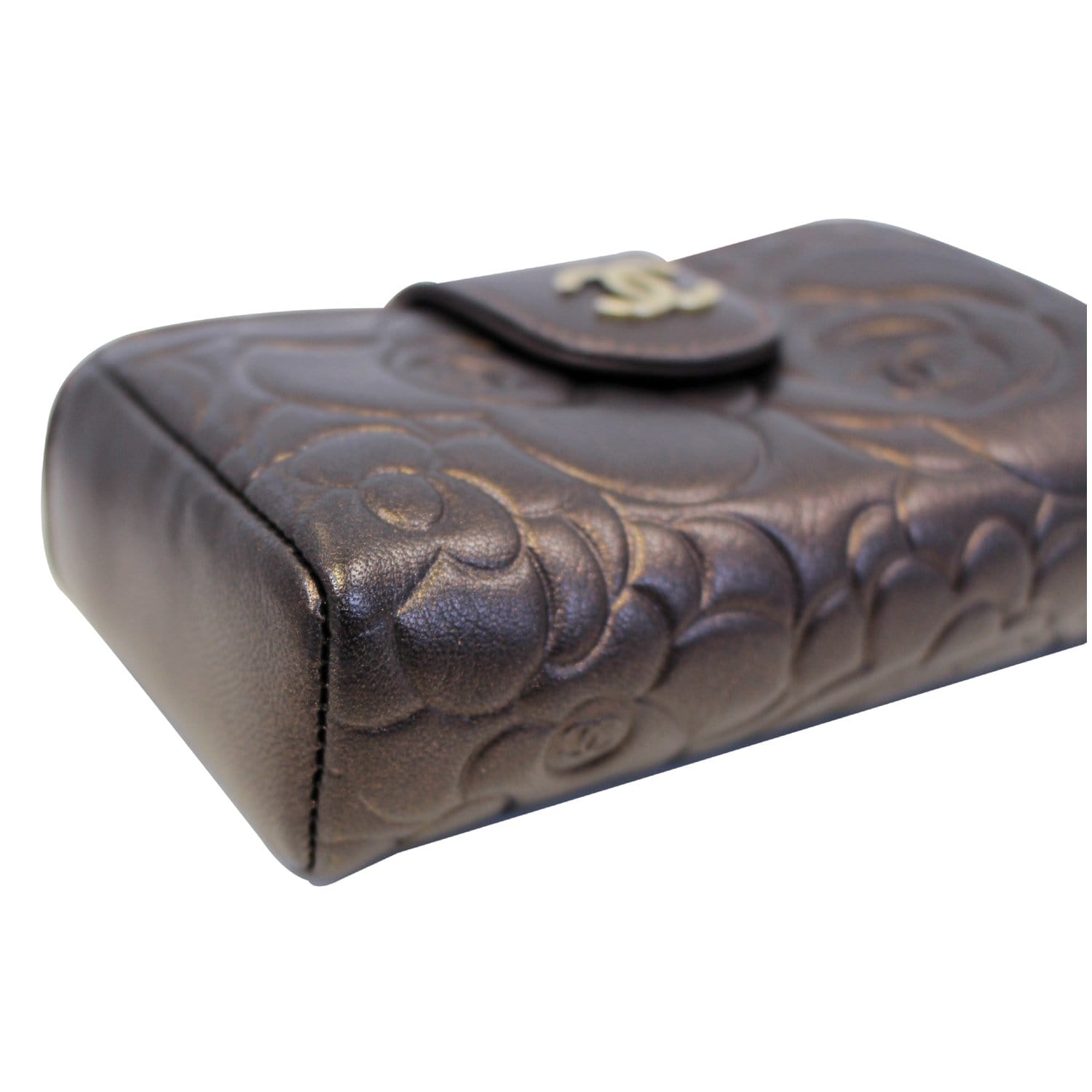 Chanel Caviar Leather Quilted O-Mini Phone Holder Clutch