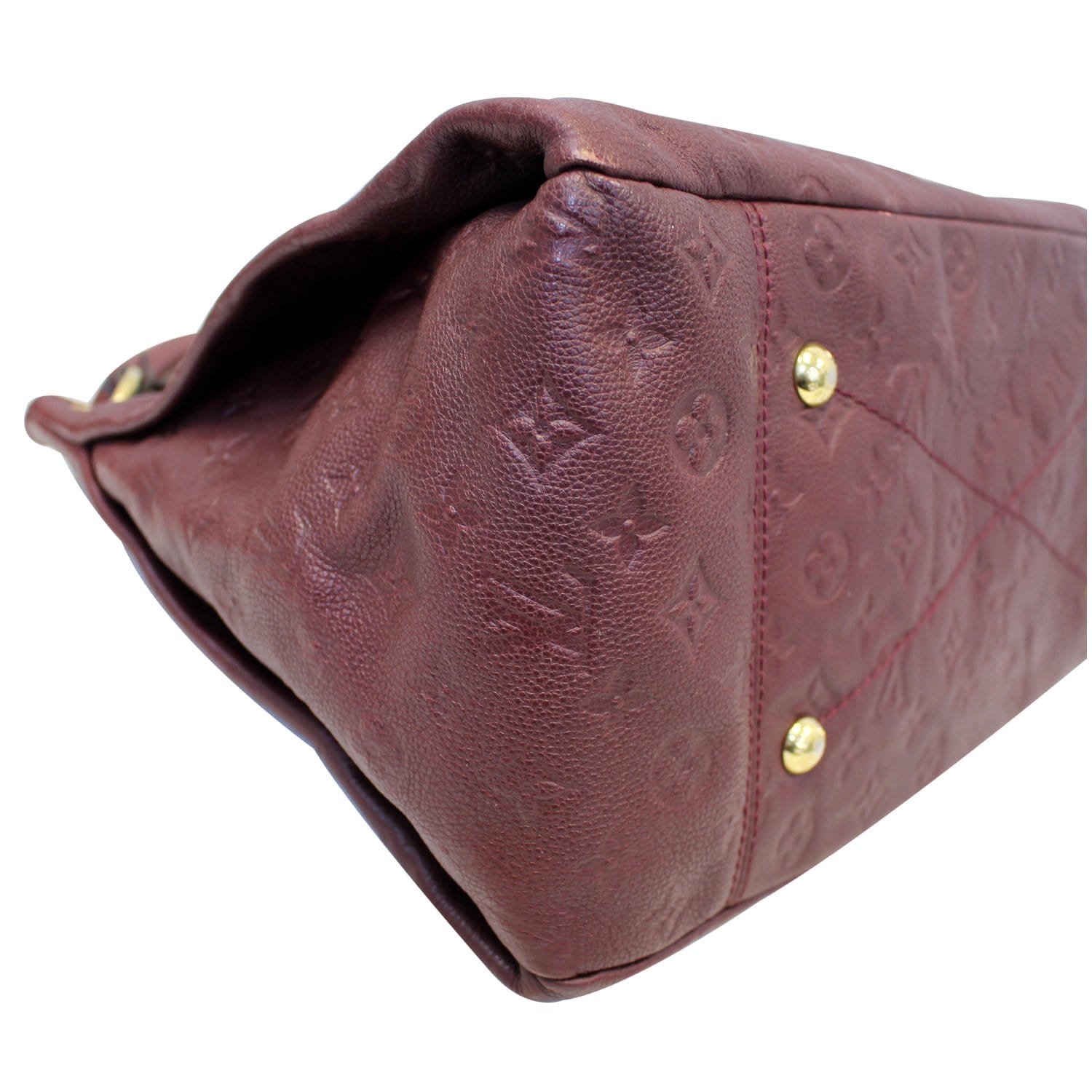 LOUIS VUITTON Artsy MM Monogram Empreinte Shoulder Bag Red