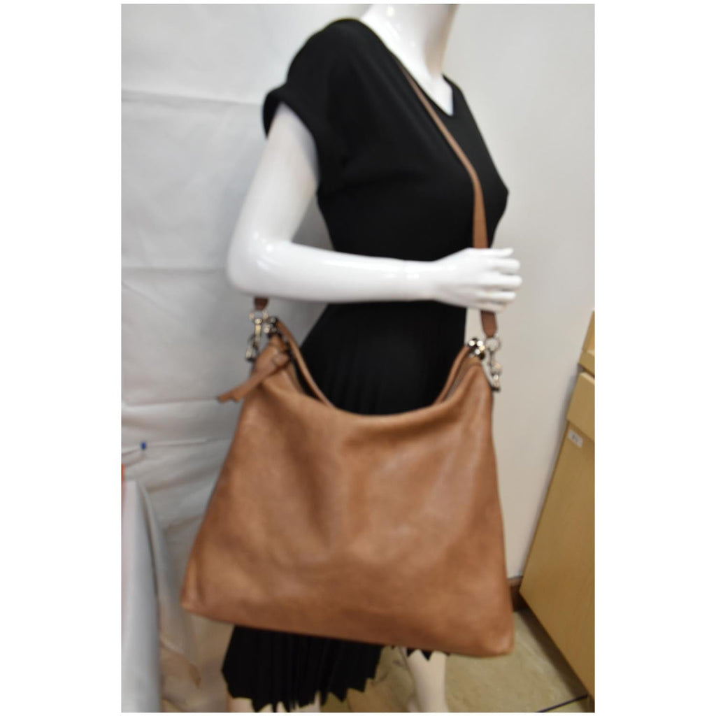 GUCCI Miss Gucci Pebbled Leather Hobo Bag Brown 323676