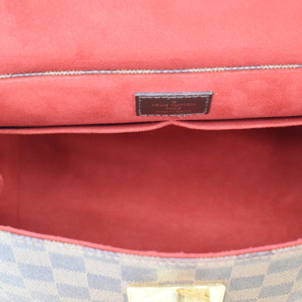 LOUIS VUITTON Bergamo PM Damier Ebene Shoulder Bag Brown