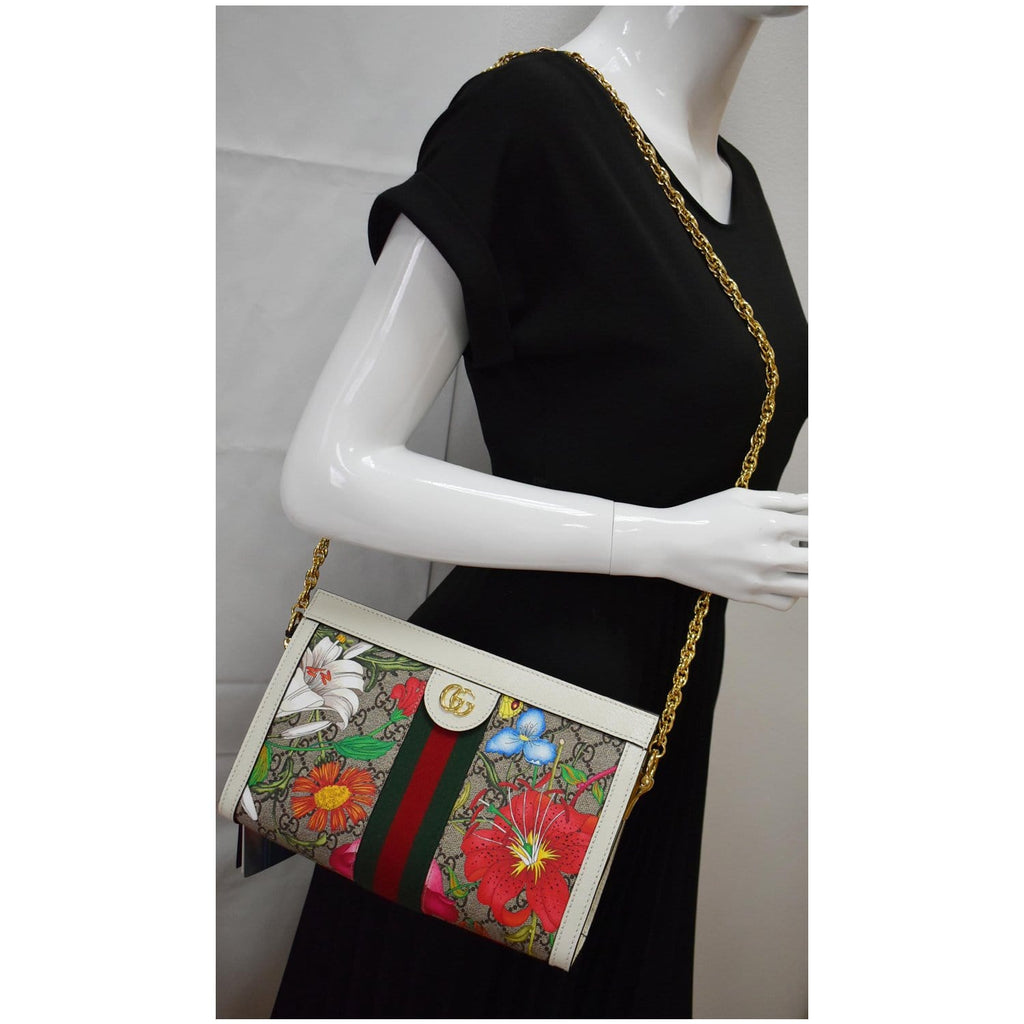 Gucci Ophidia Flora Gucci Supreme Canvas Shoulder Bag Multicolor 503877