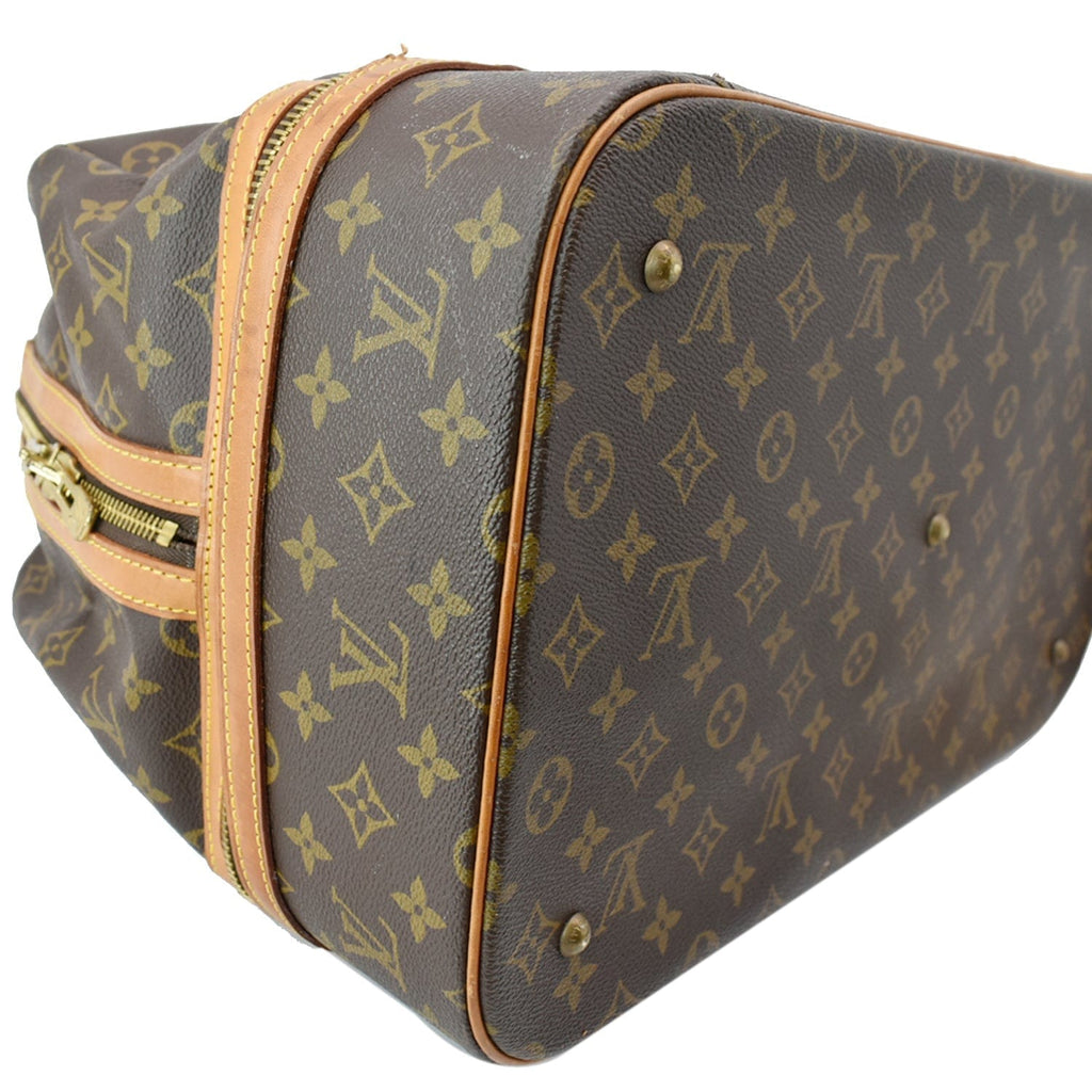 LOUIS VUITTON  Sac Sport Monogram Canvas Boston Travel Bag Brown