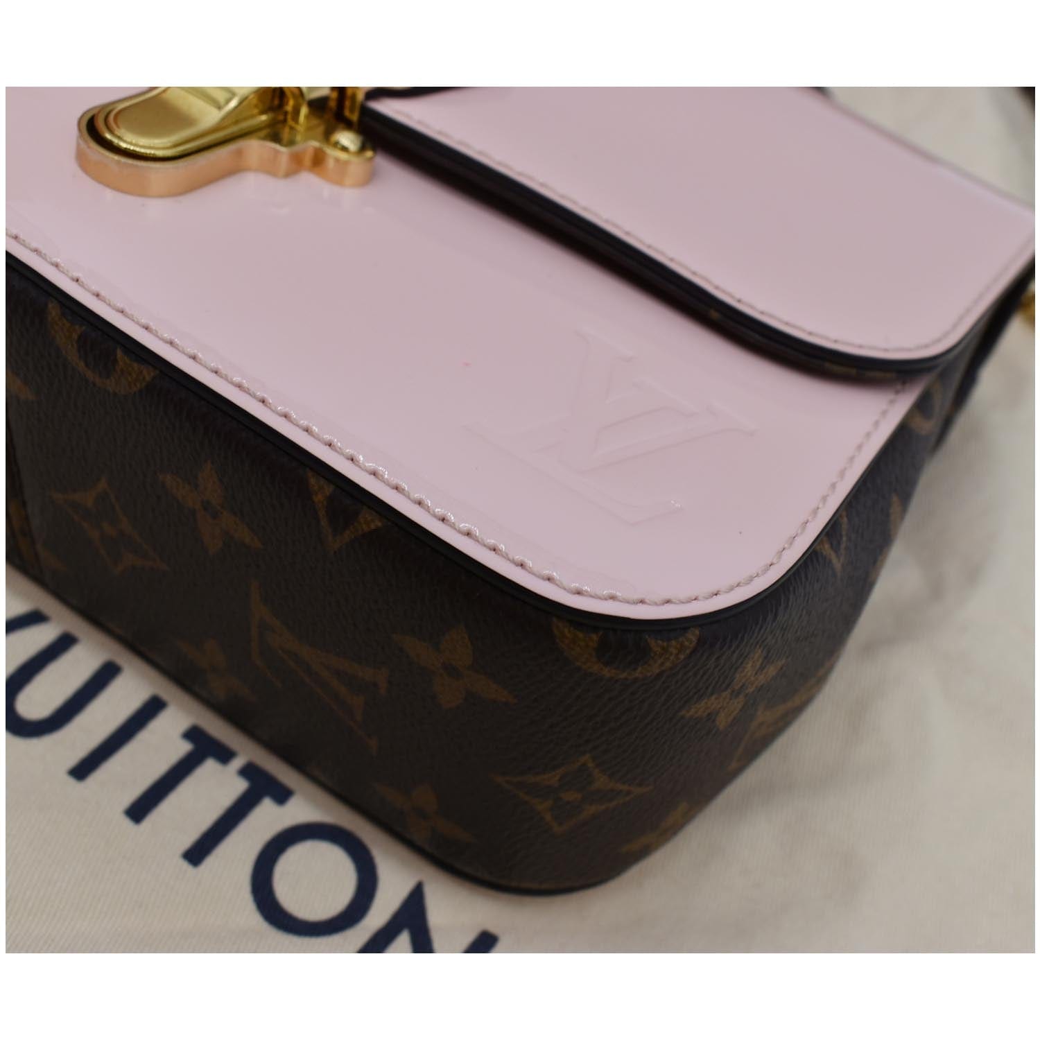 LOUIS VUITTON Cherrywood BB New 1:1 Rep Leather Shoulder Bag Rose Ballerine