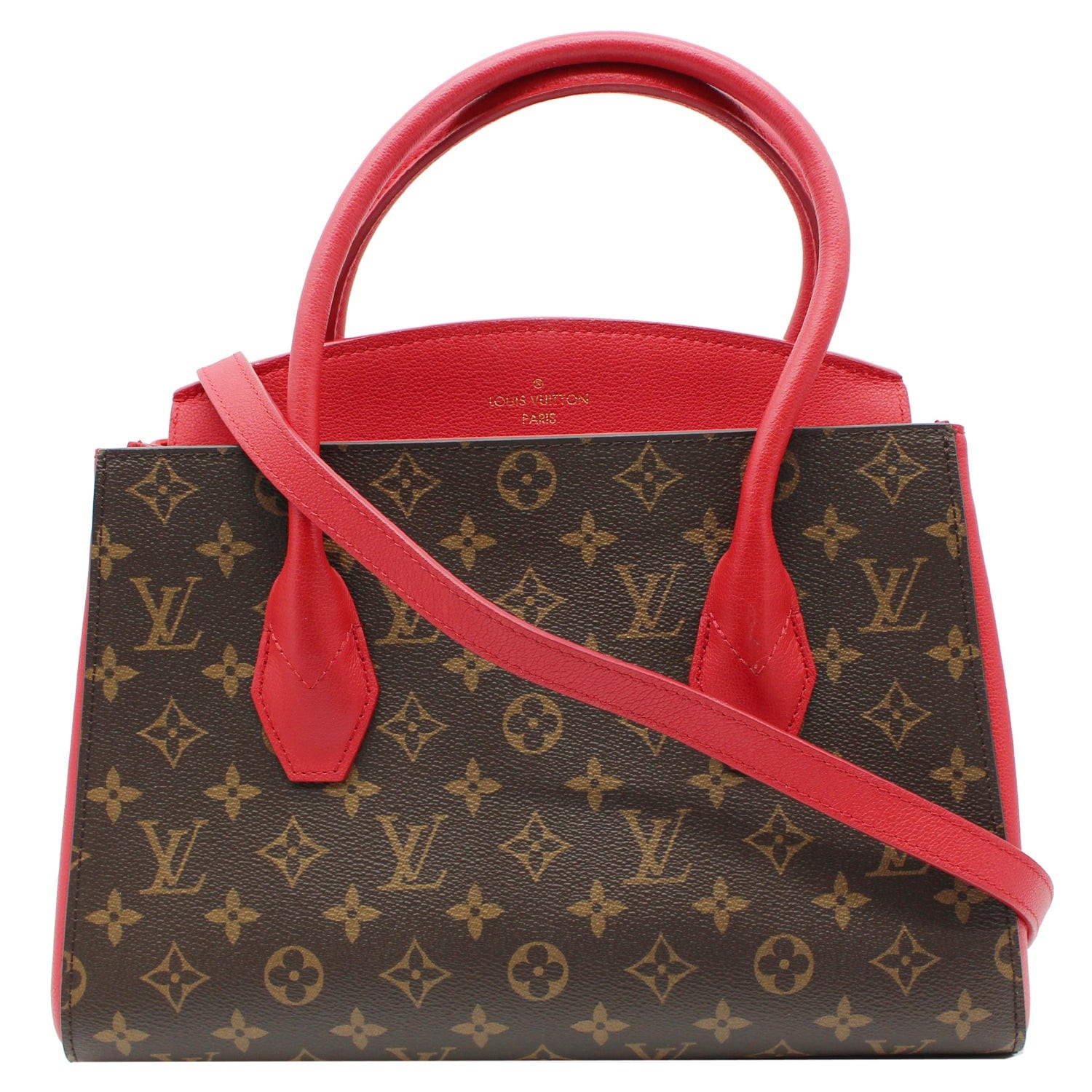 LOUIS VUITTON Florine Monogram Canvas Shoulder Bag Red