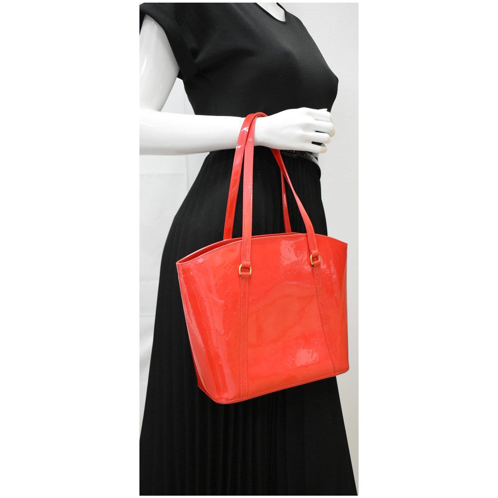 LOUIS VUITTON Avalon MM Monogram Vernis Shoulder Tote Bag Rouge Grenadine - Hot Deals