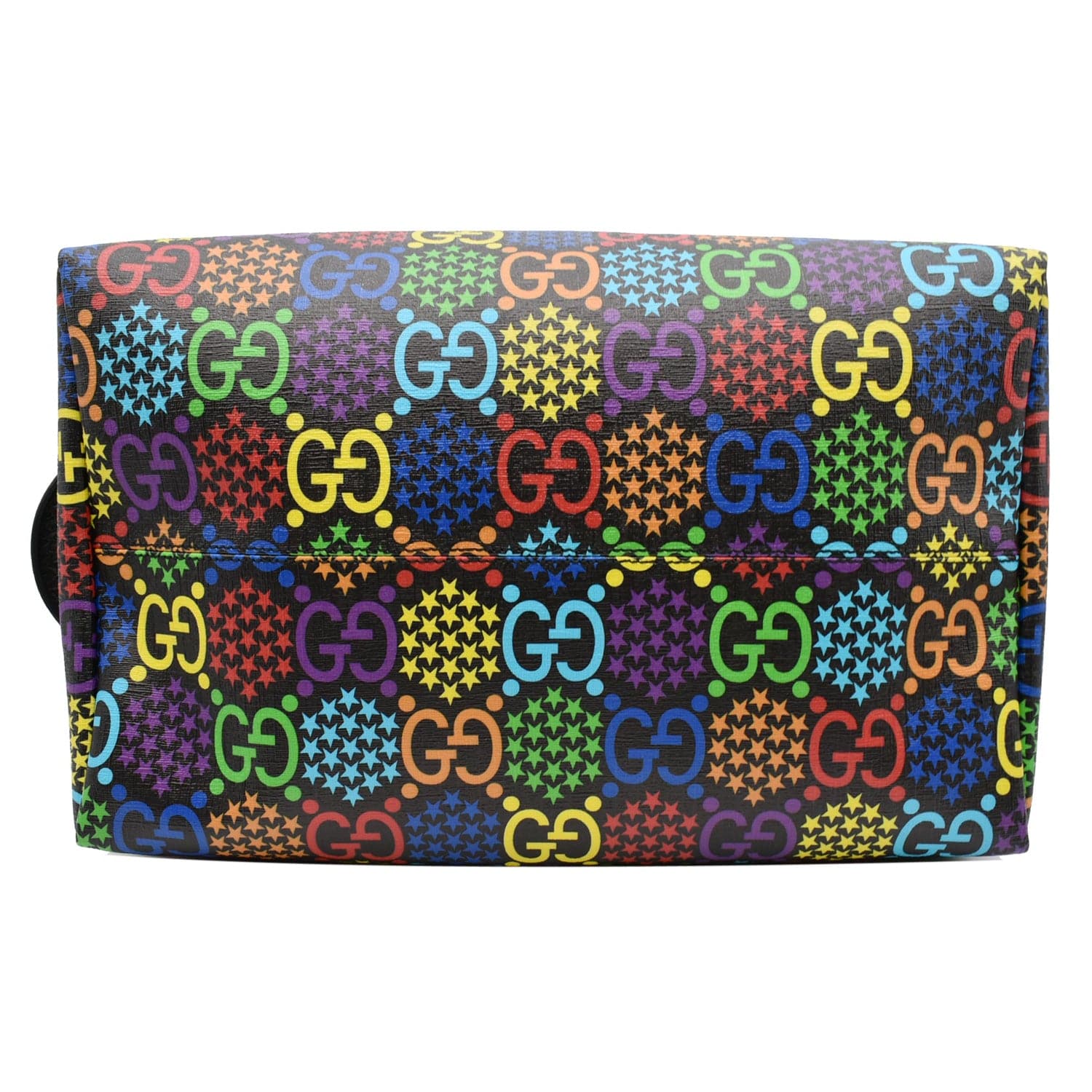 GUCCI Psychedelic Gucci Monogram Canvas Duffel Travel Bag Multicolor 587866